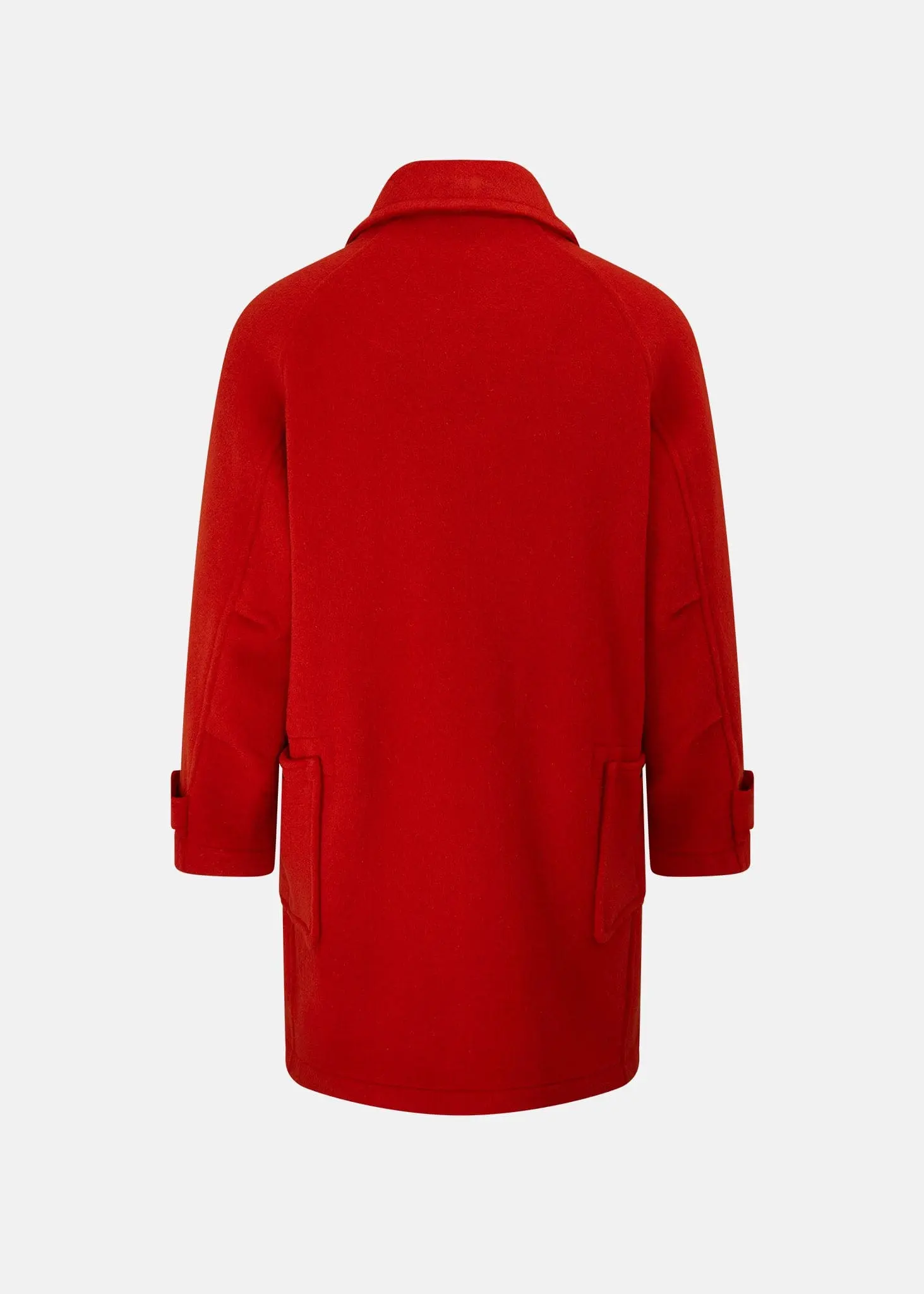 Men's Admiral Duffle Coat Red - Image 2