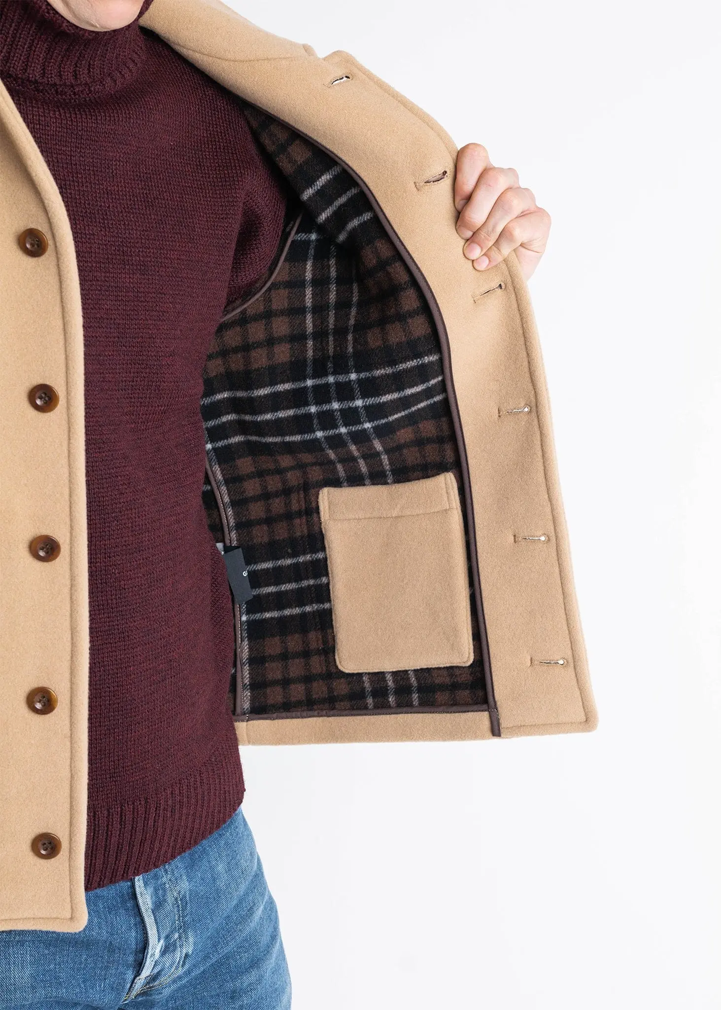Men's Ainslie Donkey Jacket Camel - Image 2