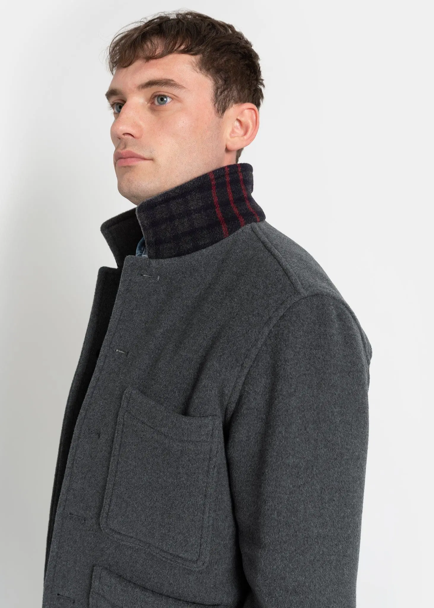 Men's Ainslie Donkey Jacket Grey - Image 4