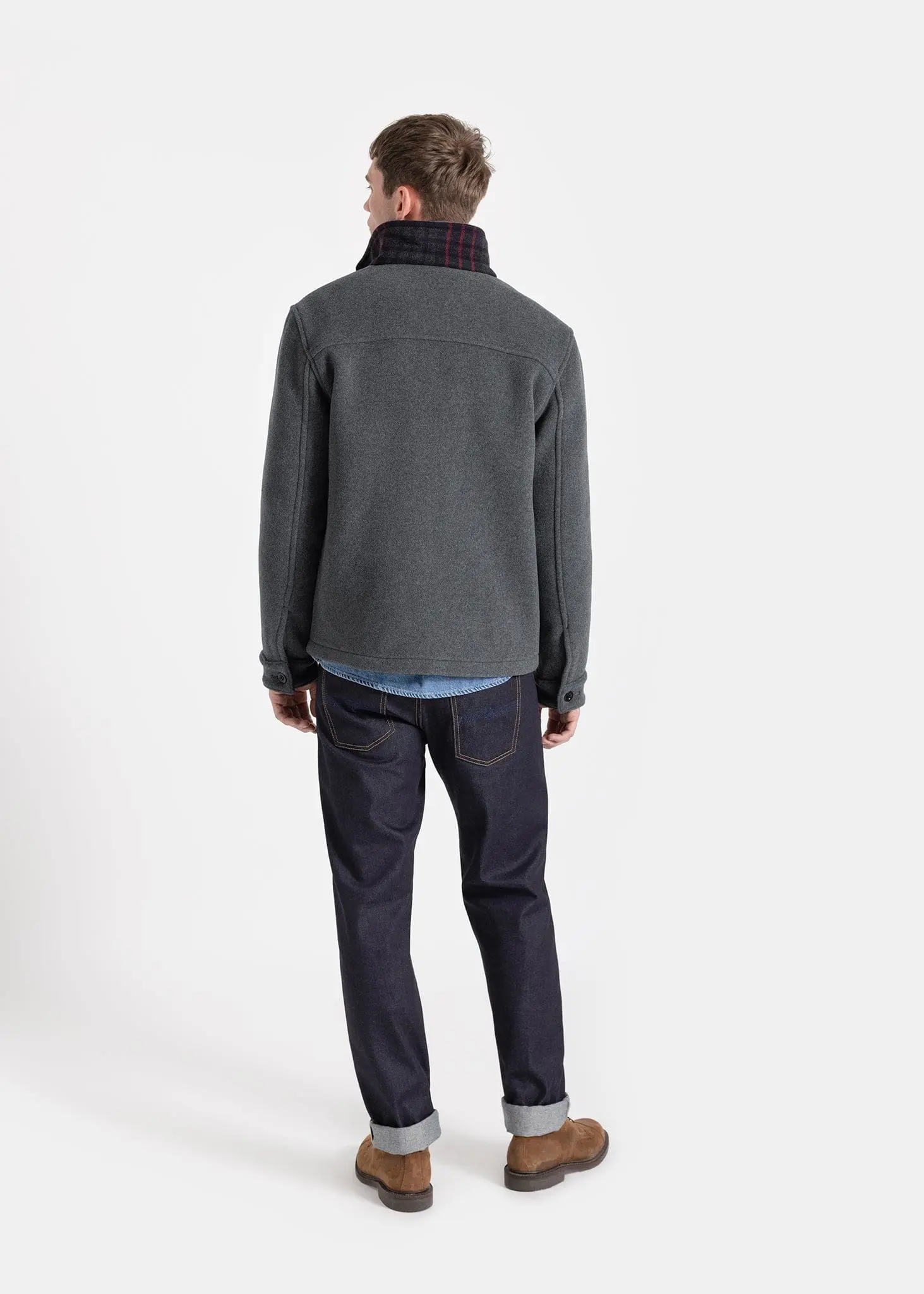 Men's Ainslie Donkey Jacket Grey - Image 6