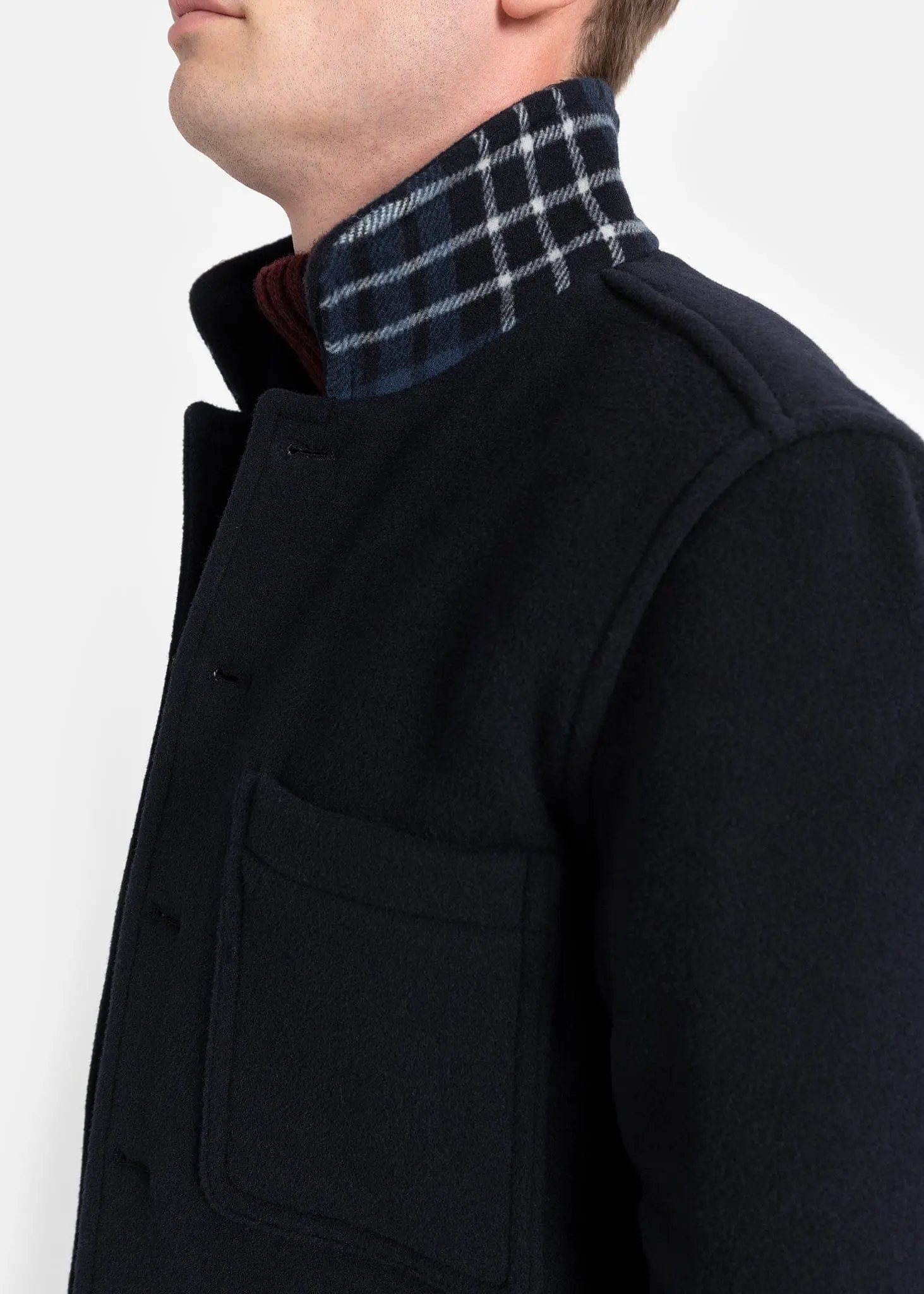 Men's Ainslie Donkey Jacket Navy - Image 4
