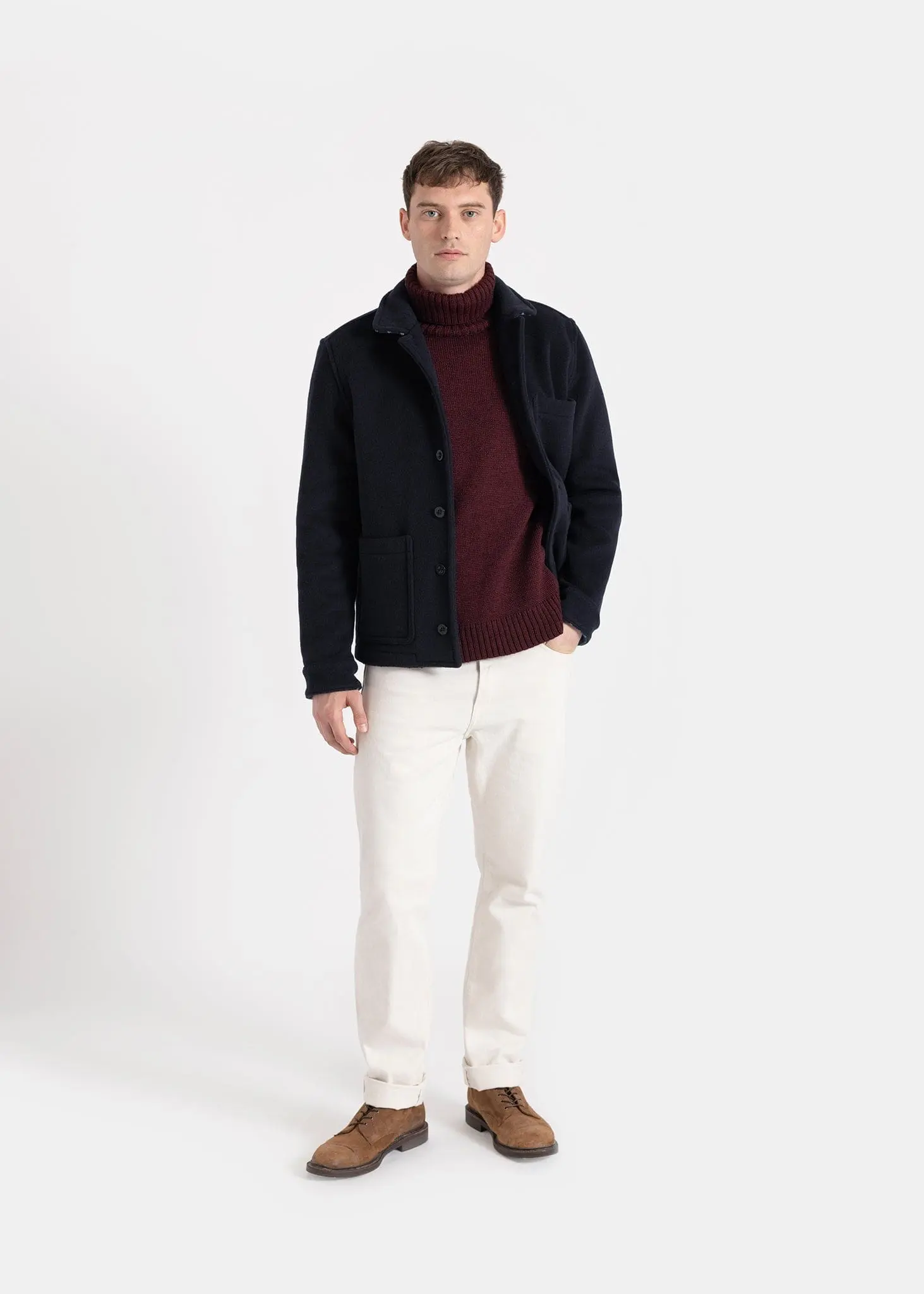 Men's Ainslie Donkey Jacket Navy - Image 5