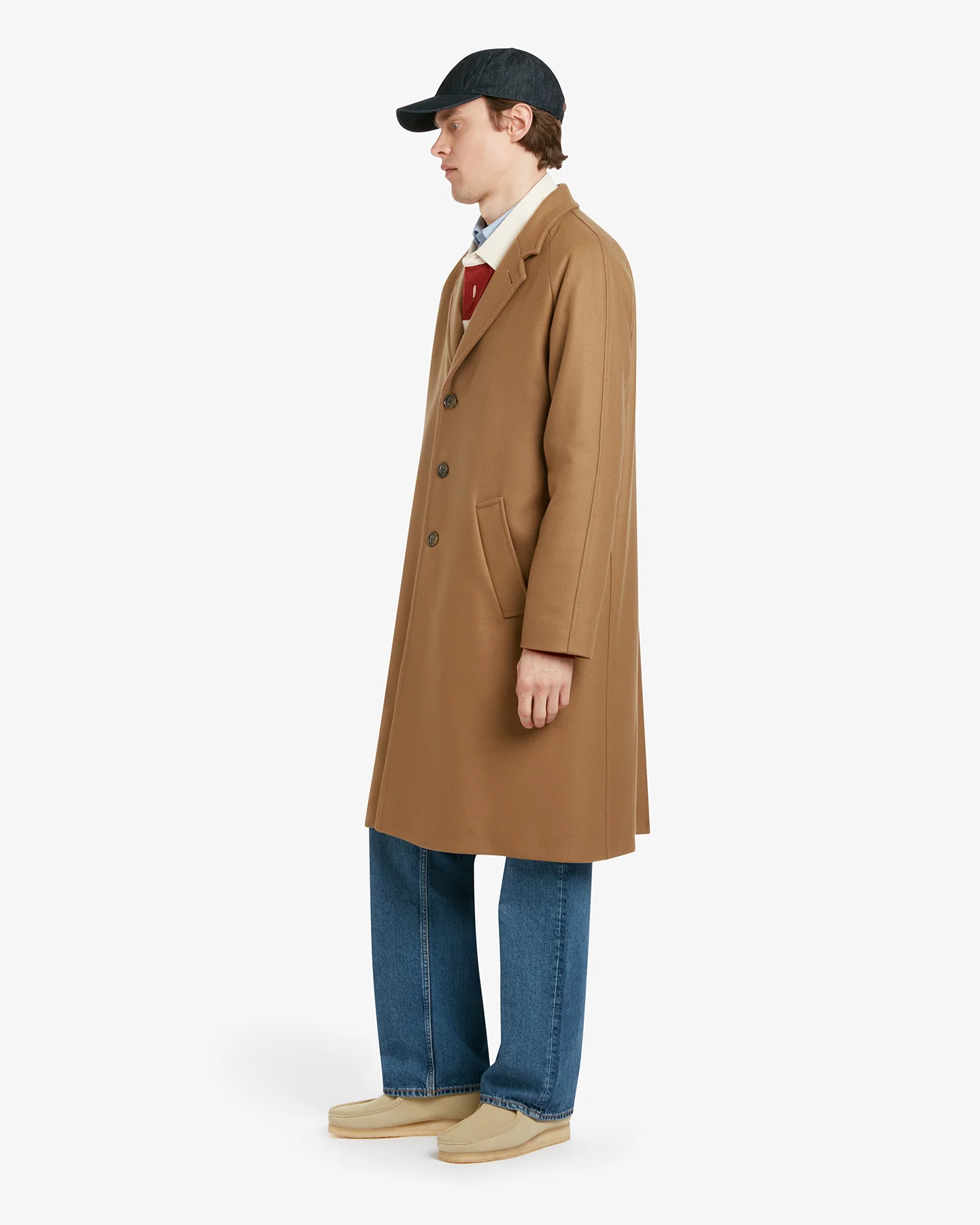Men's Chesterfield Overcoat Camel - Image 3