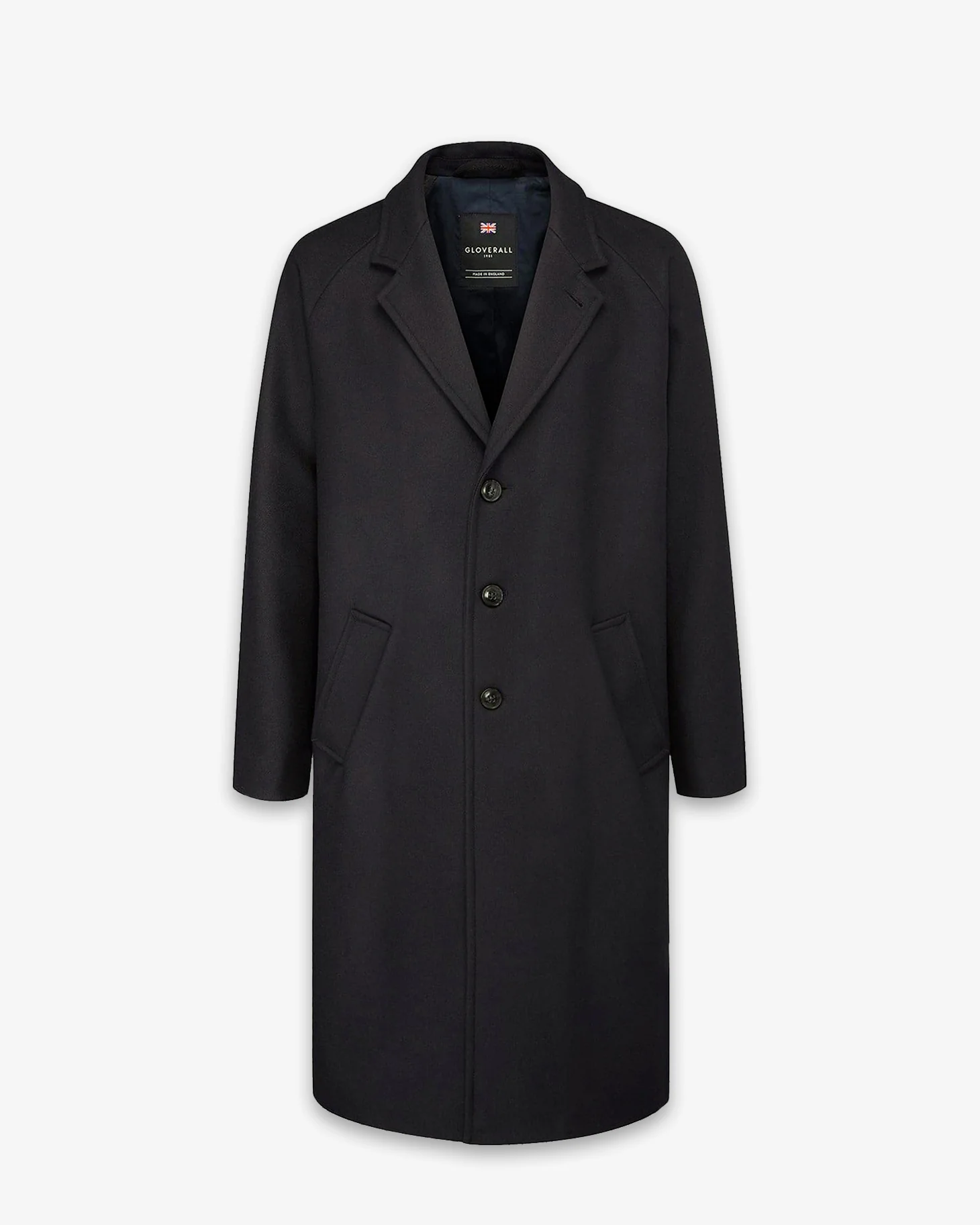 Men's Chesterfield Overcoat Navy - Image 5