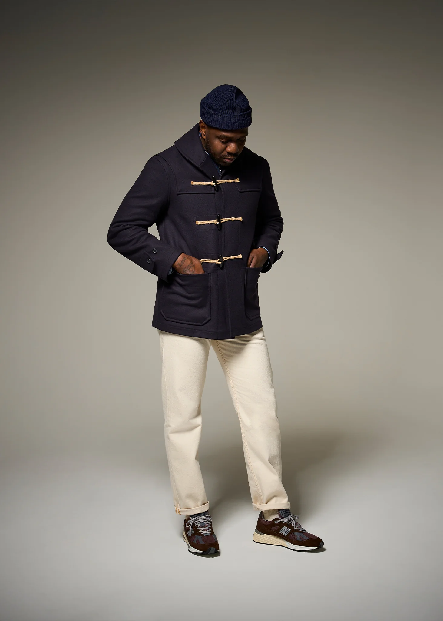 Men's Cocteau Duffle Jacket Camel - Image 5