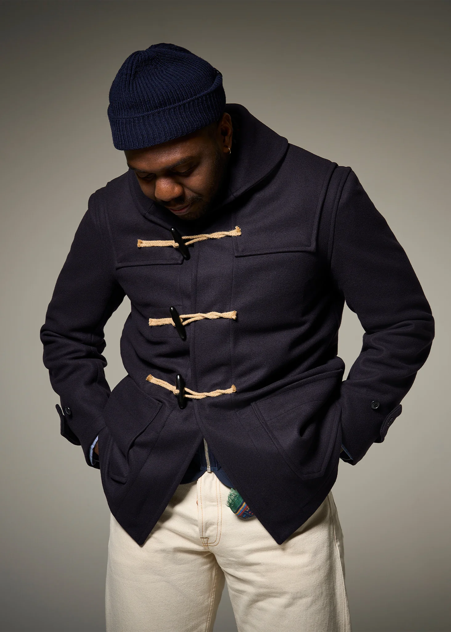 Men's Cocteau Duffle Jacket Camel - Image 7