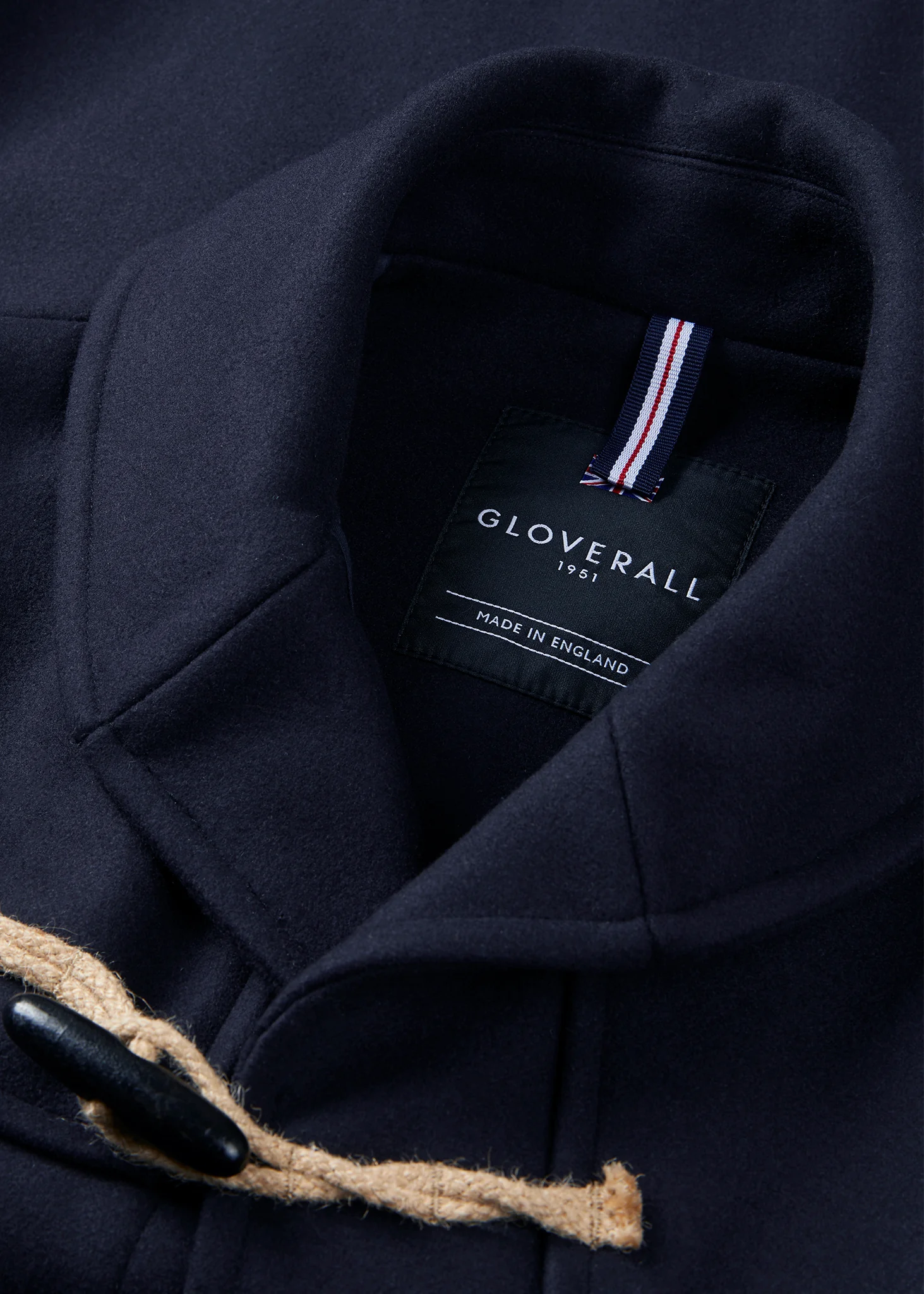 Men's Cocteau Duffle Jacket Navy - Image 8