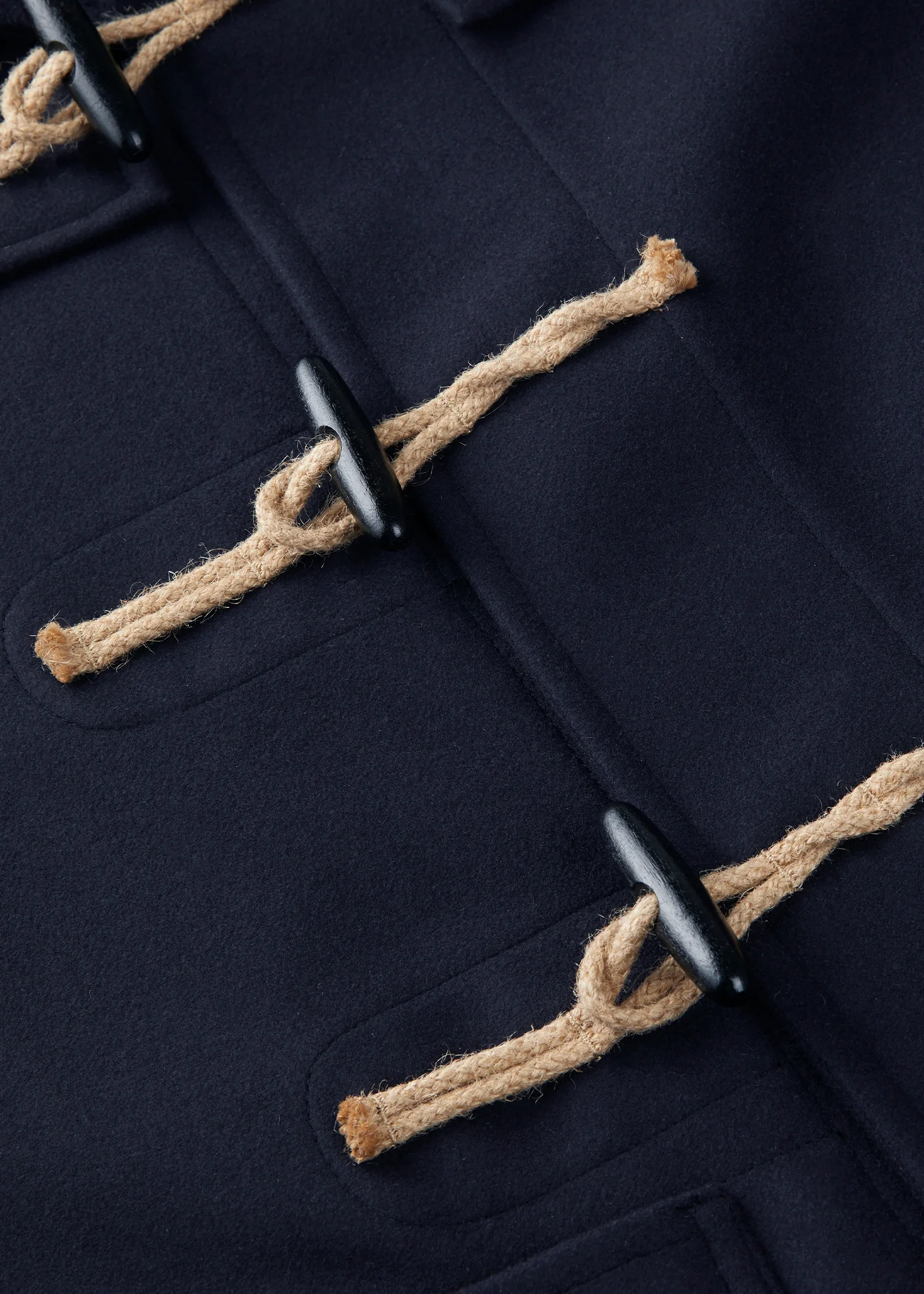 Men's Cocteau Duffle Jacket Navy - Image 9