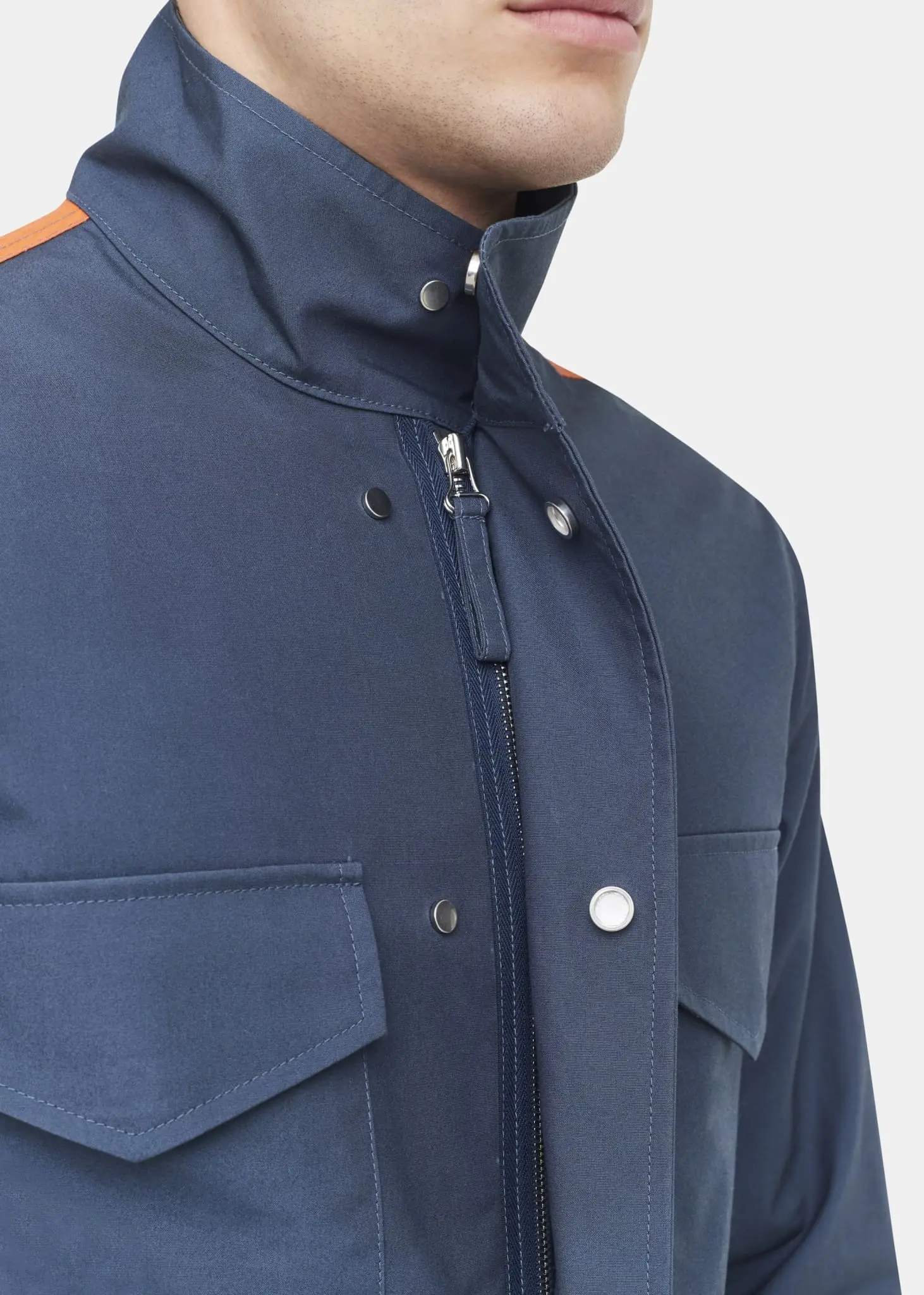 Men's E. Tautz x Gloverall Field Jacket Blue - Image 10
