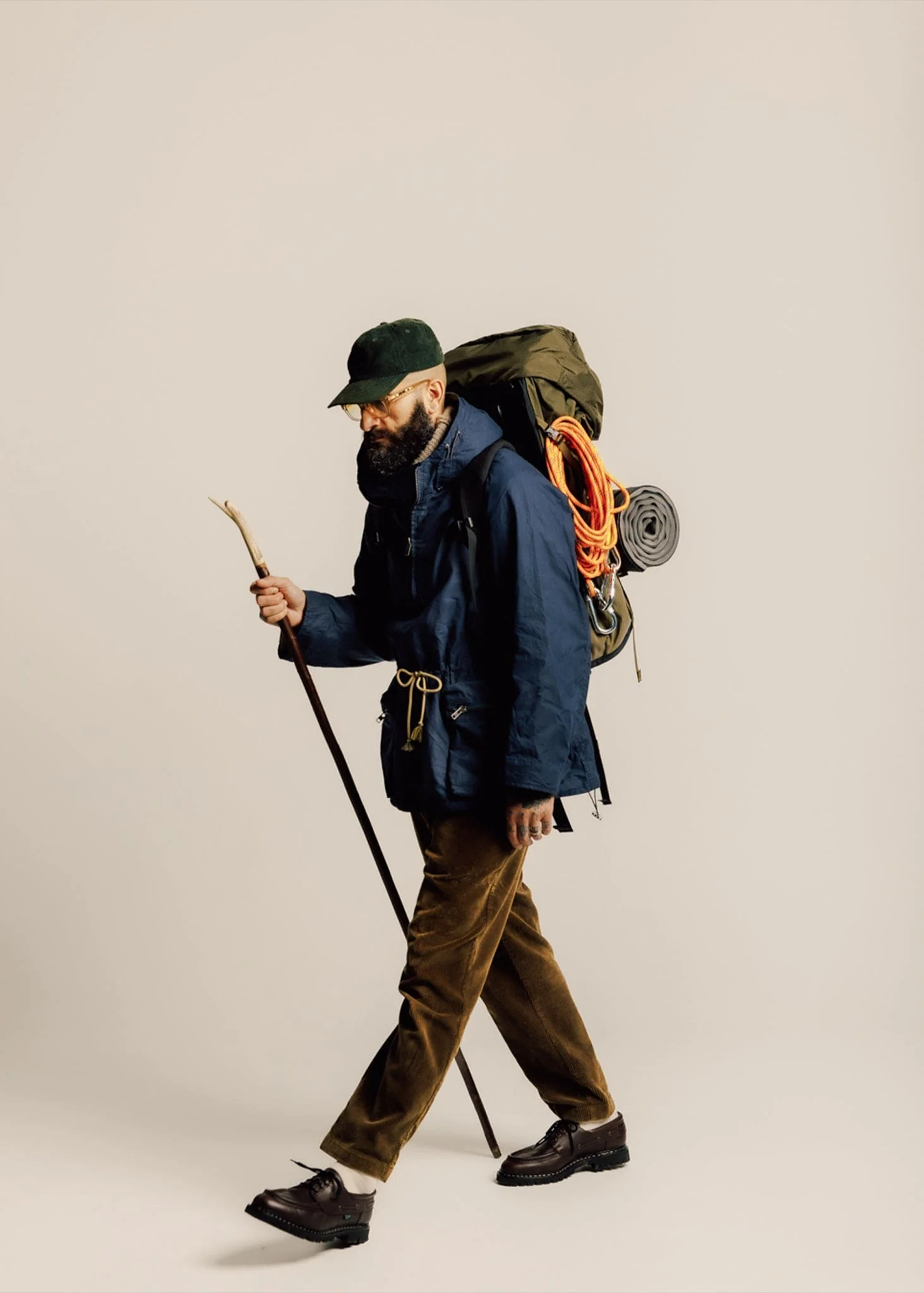 Men's Faraday Cagoule Jacket Navy - Image 4