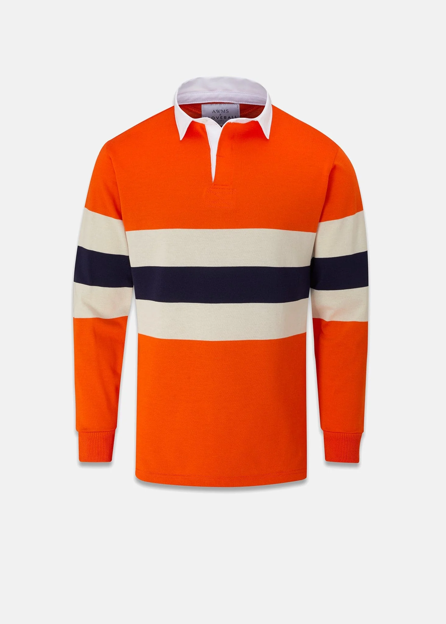 Men's Gloverall x AWMS Rugby Shirt Bright Orange