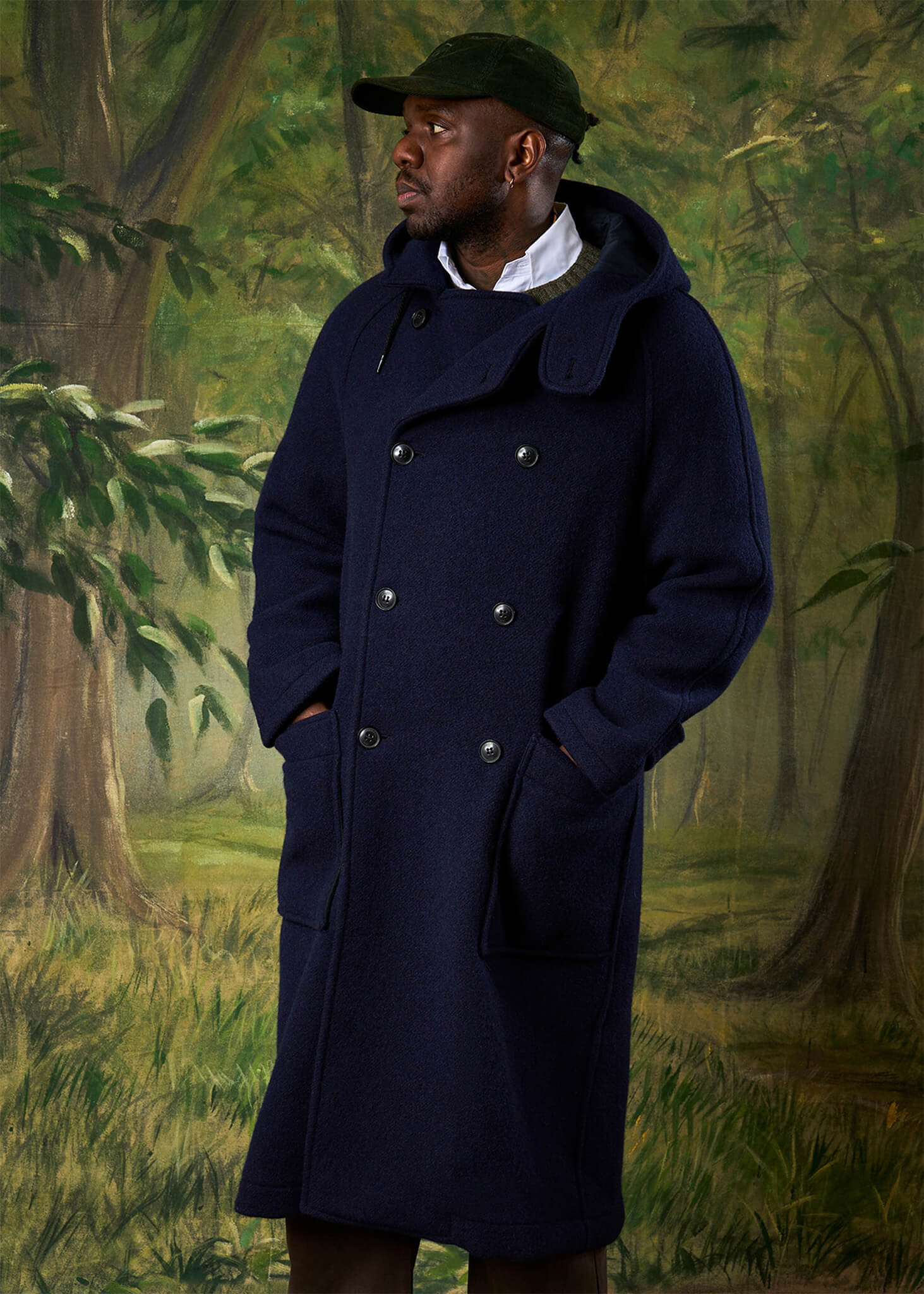 Men's Horatio Overcoat Navy