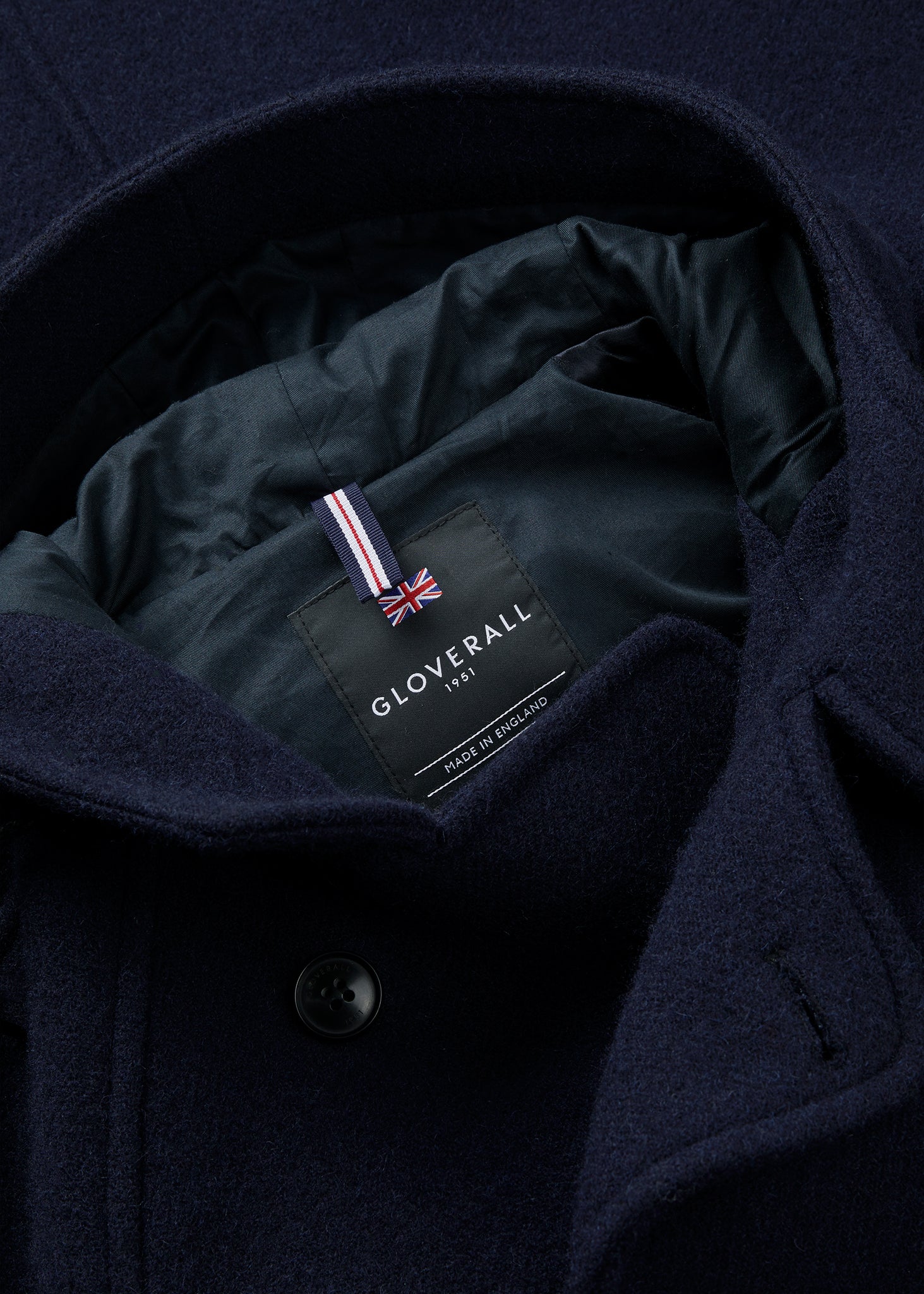 Men's Horatio Overcoat Navy - Image 7