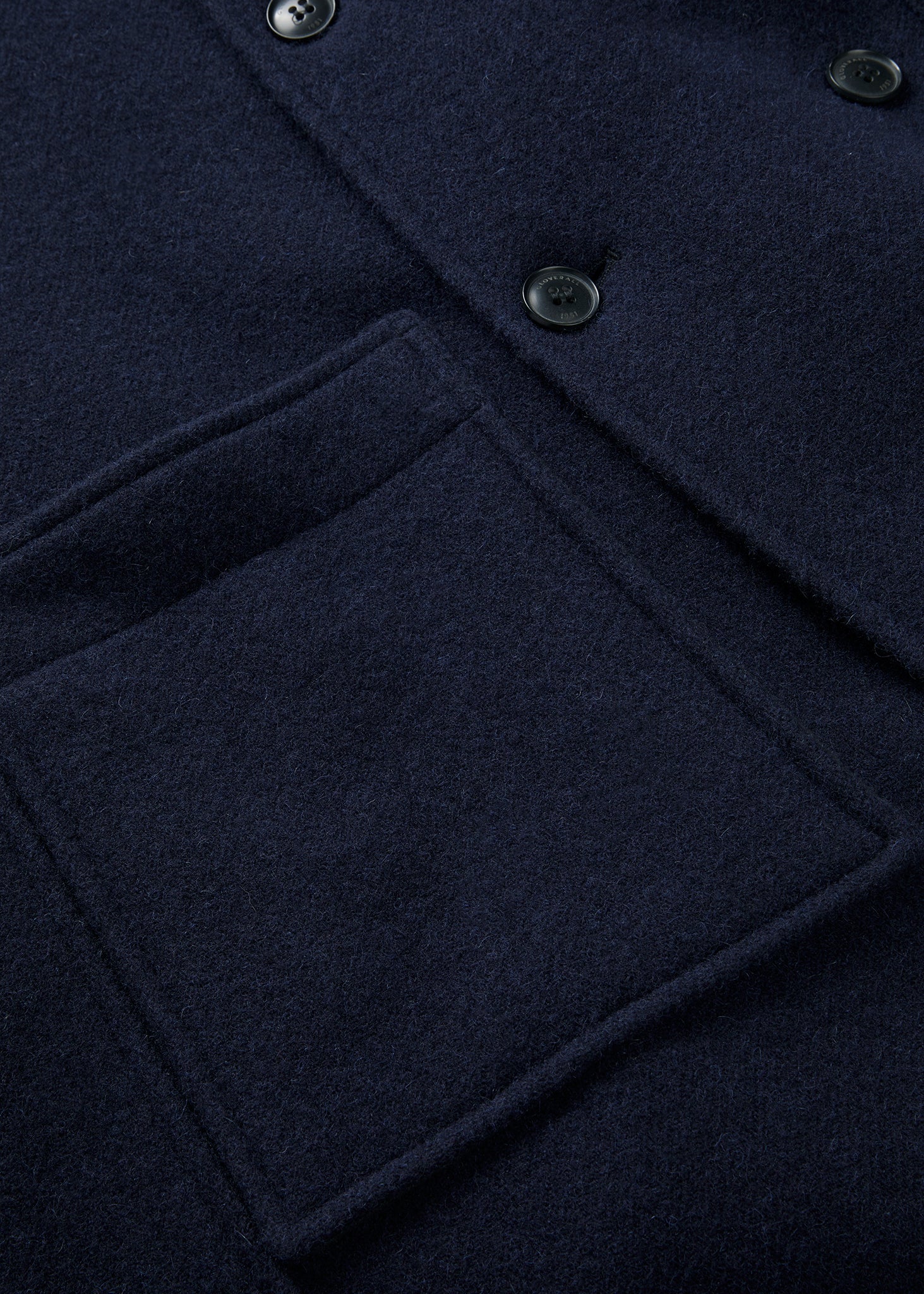 Men's Horatio Overcoat Navy - Image 8