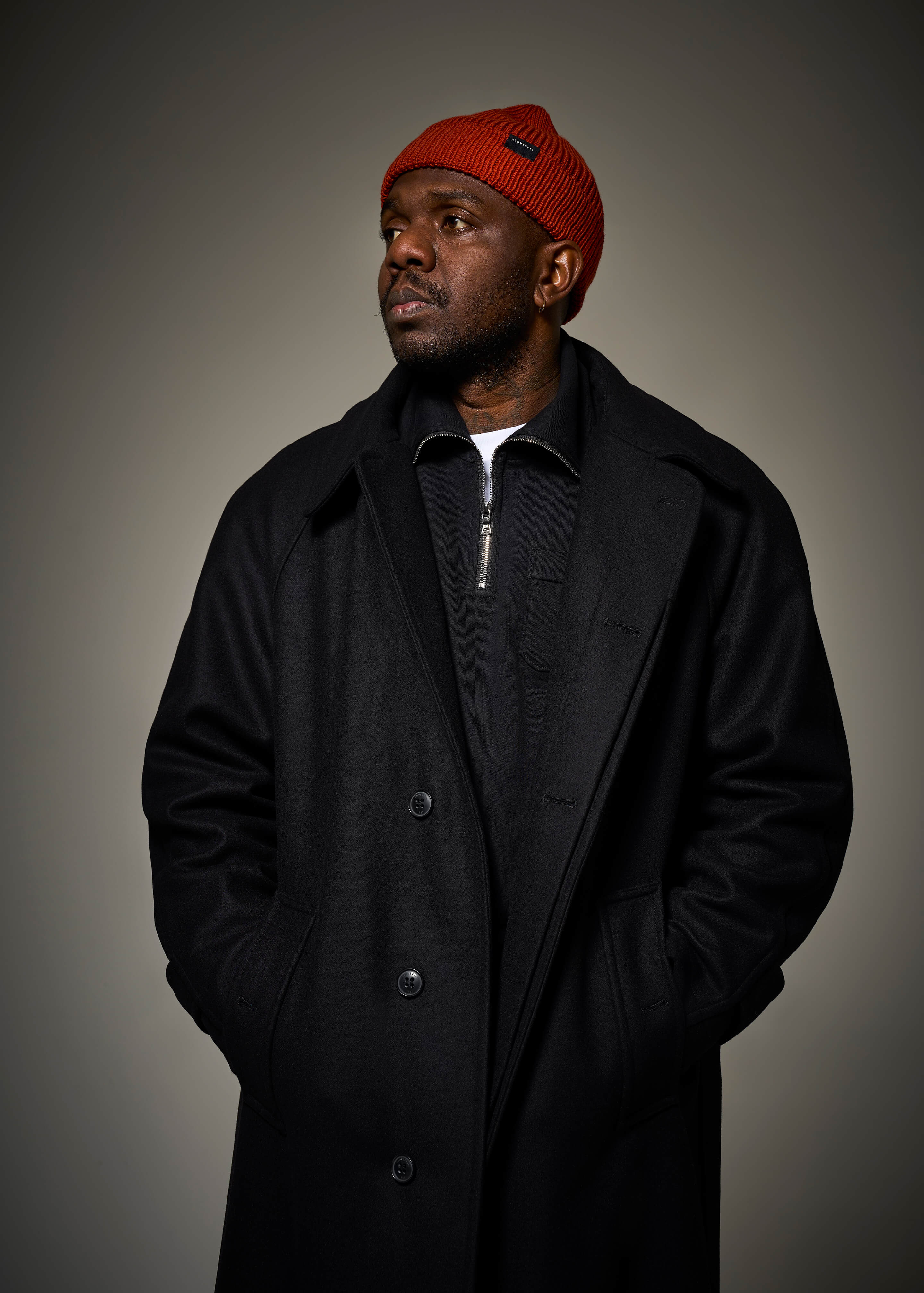 Men's Hynes Overcoat Black - Image 9