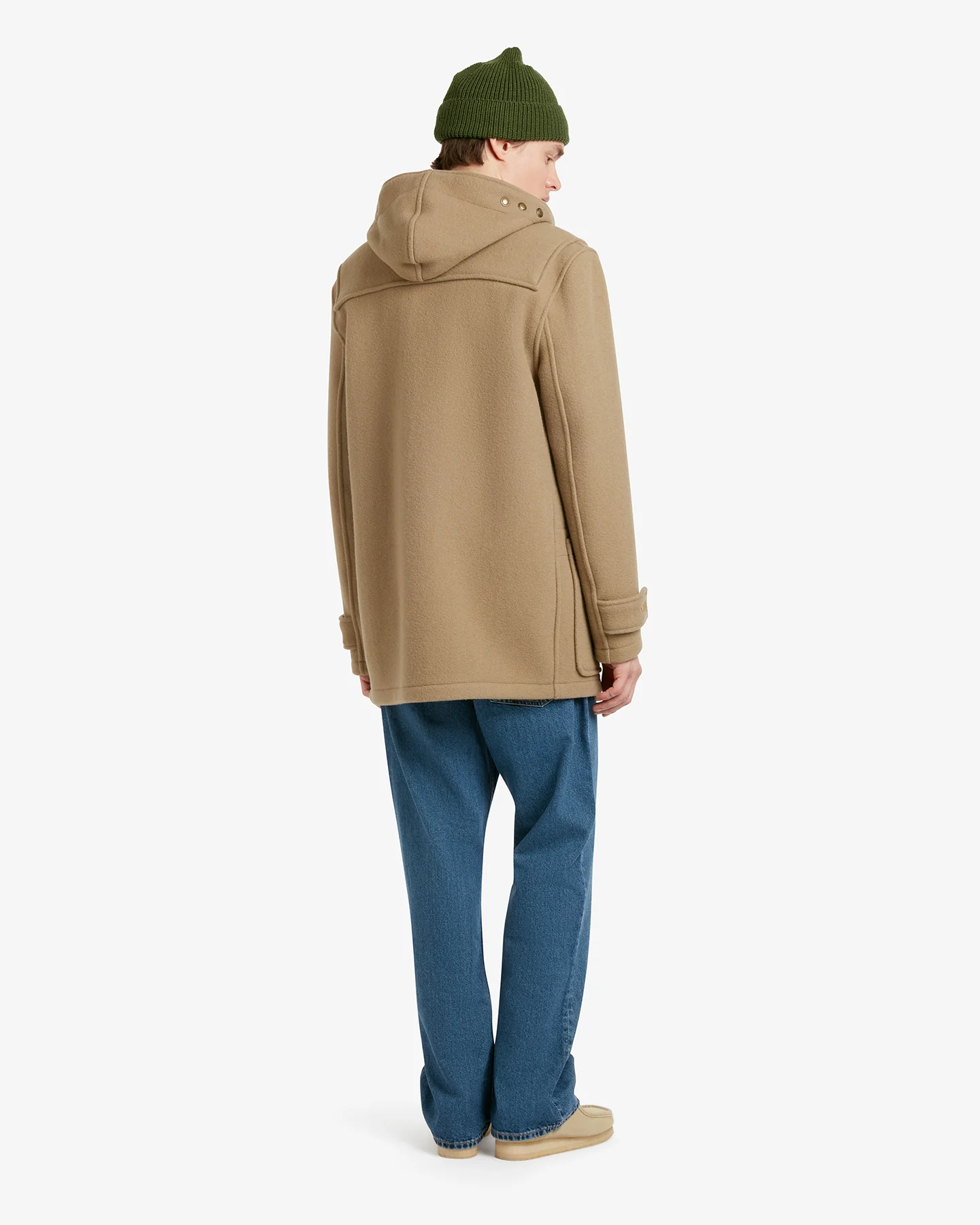 Men's Mid-Length Monty Duffle Coat Camel - Image 4