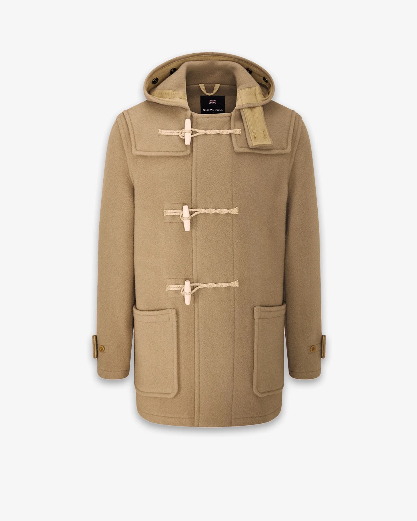 Men's Mid-Length Monty Duffle Coat Camel - Image 5