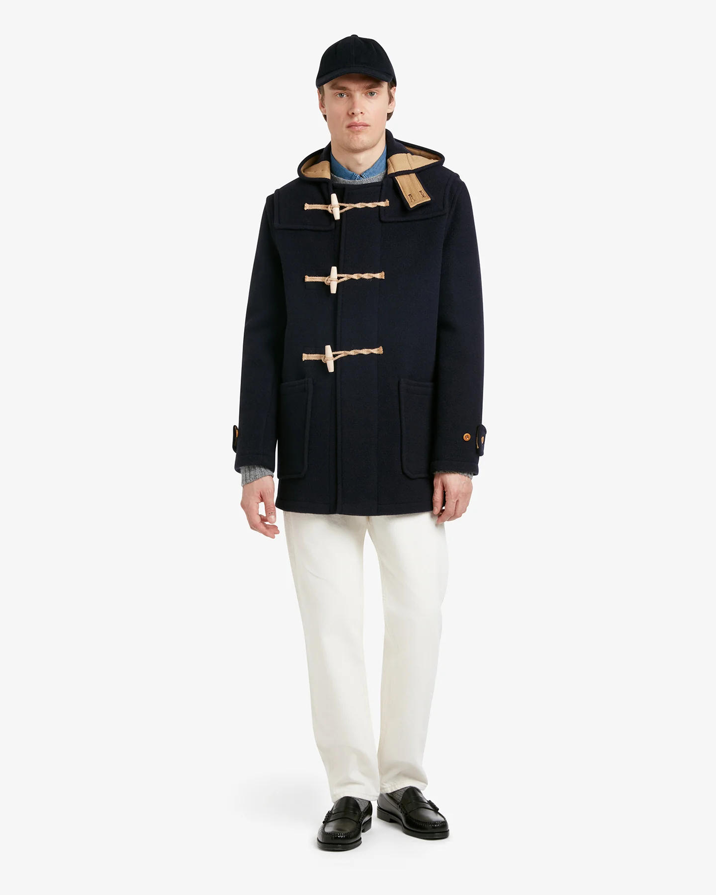Men's Mid-Length Monty Duffle Coat Navy