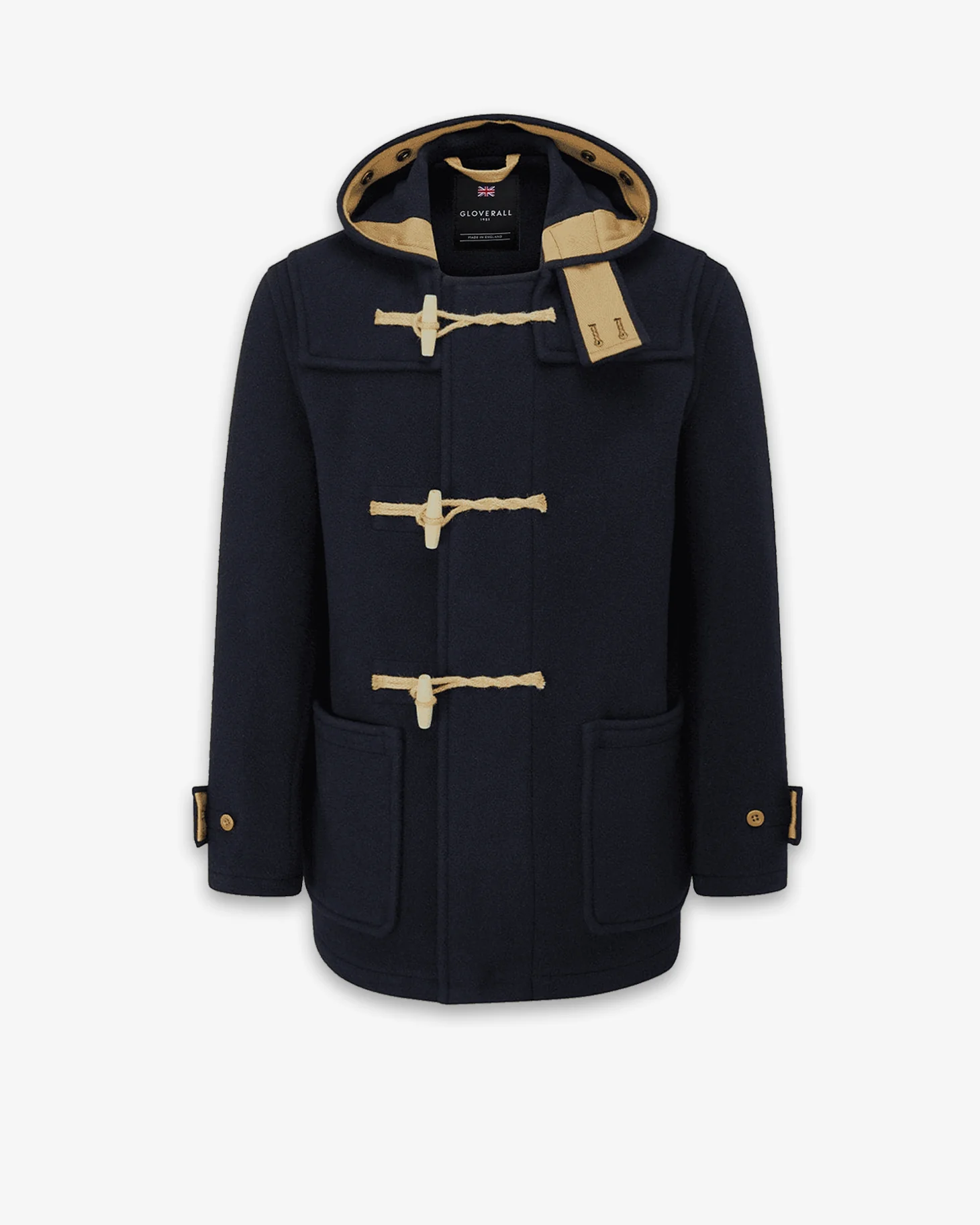 Men's Mid-Length Monty Duffle Coat Navy - Image 5