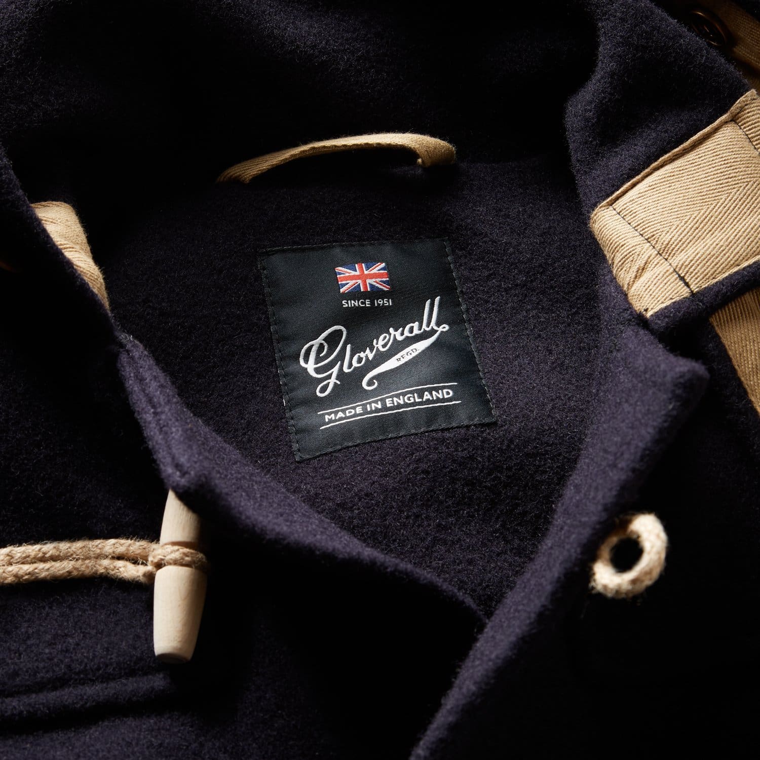 Men's Mid-Length Monty Duffle Coat Navy (Archive) - Image 3