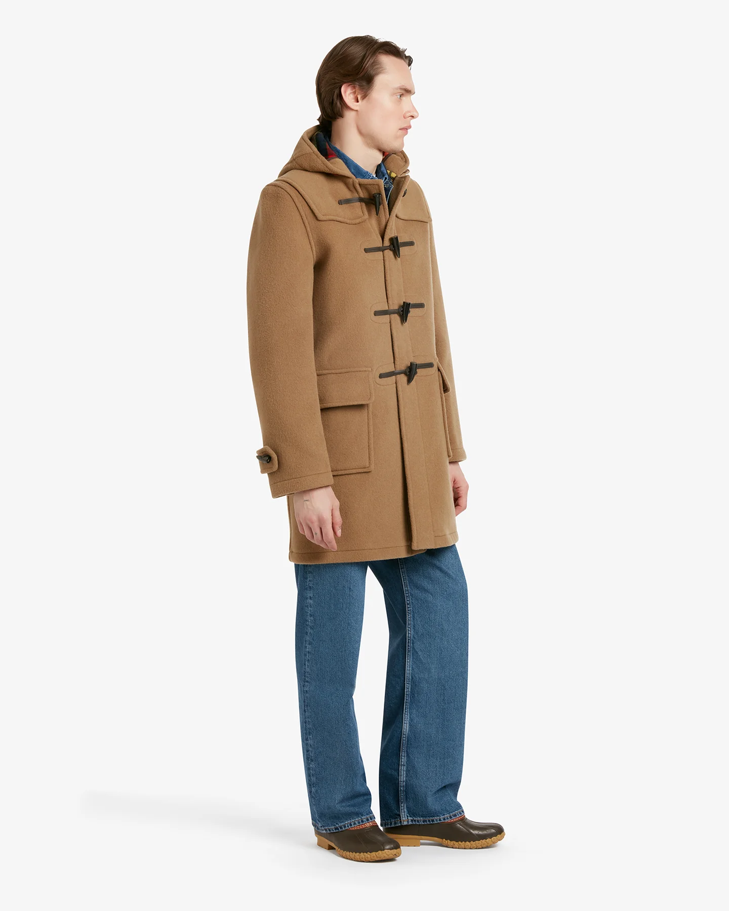 Men's Morris Duffle Coat Camel Buchanan - Image 3