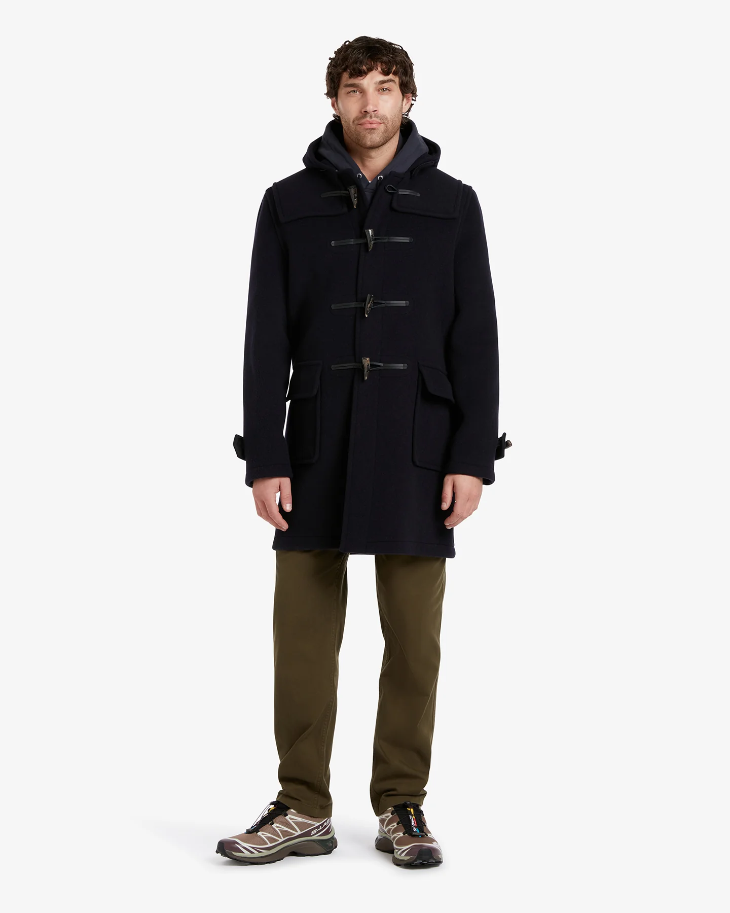 Men's Morris Duffle Coat Navy Dress Gordon