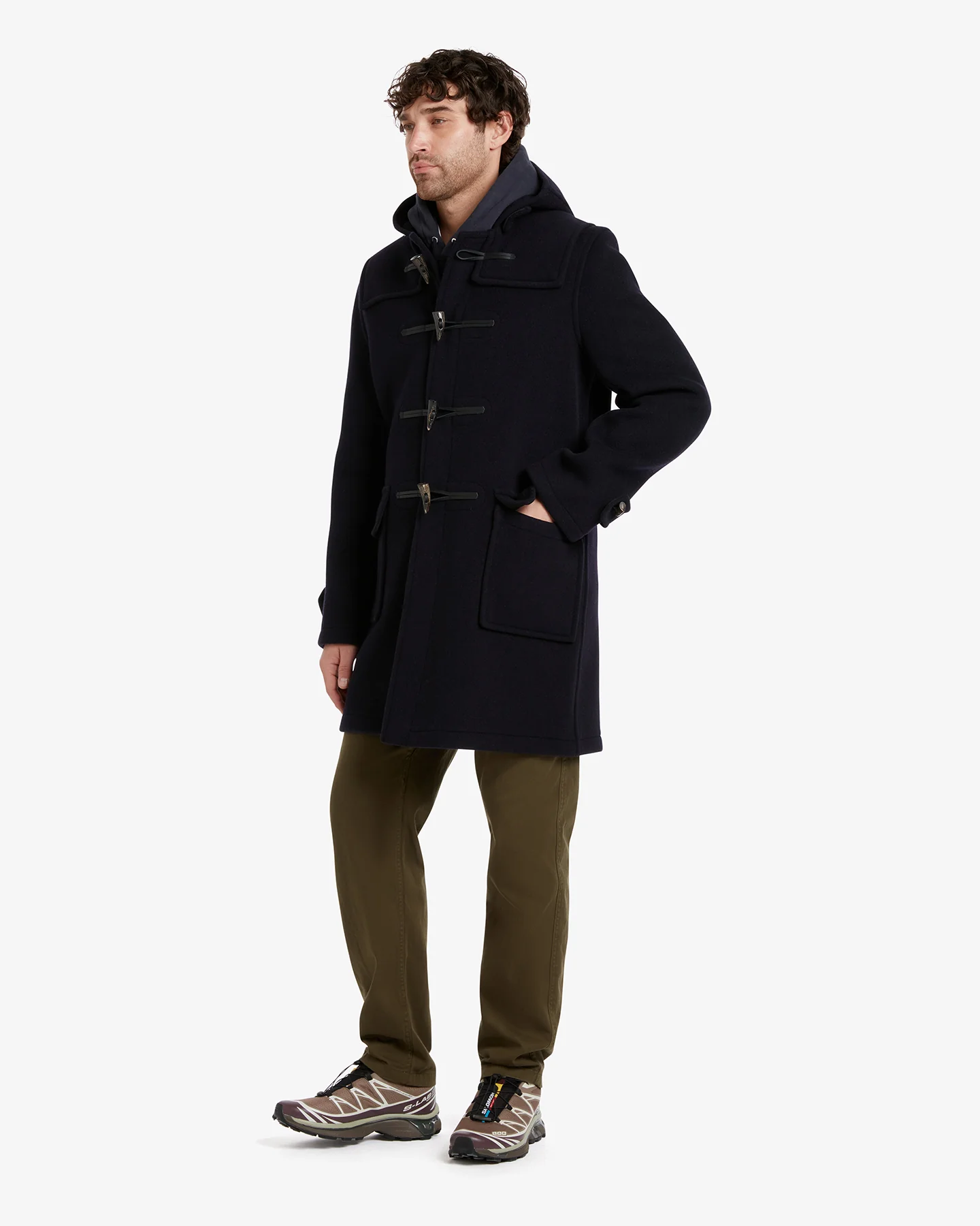 Men's Morris Duffle Coat Navy Dress Gordon - Image 3