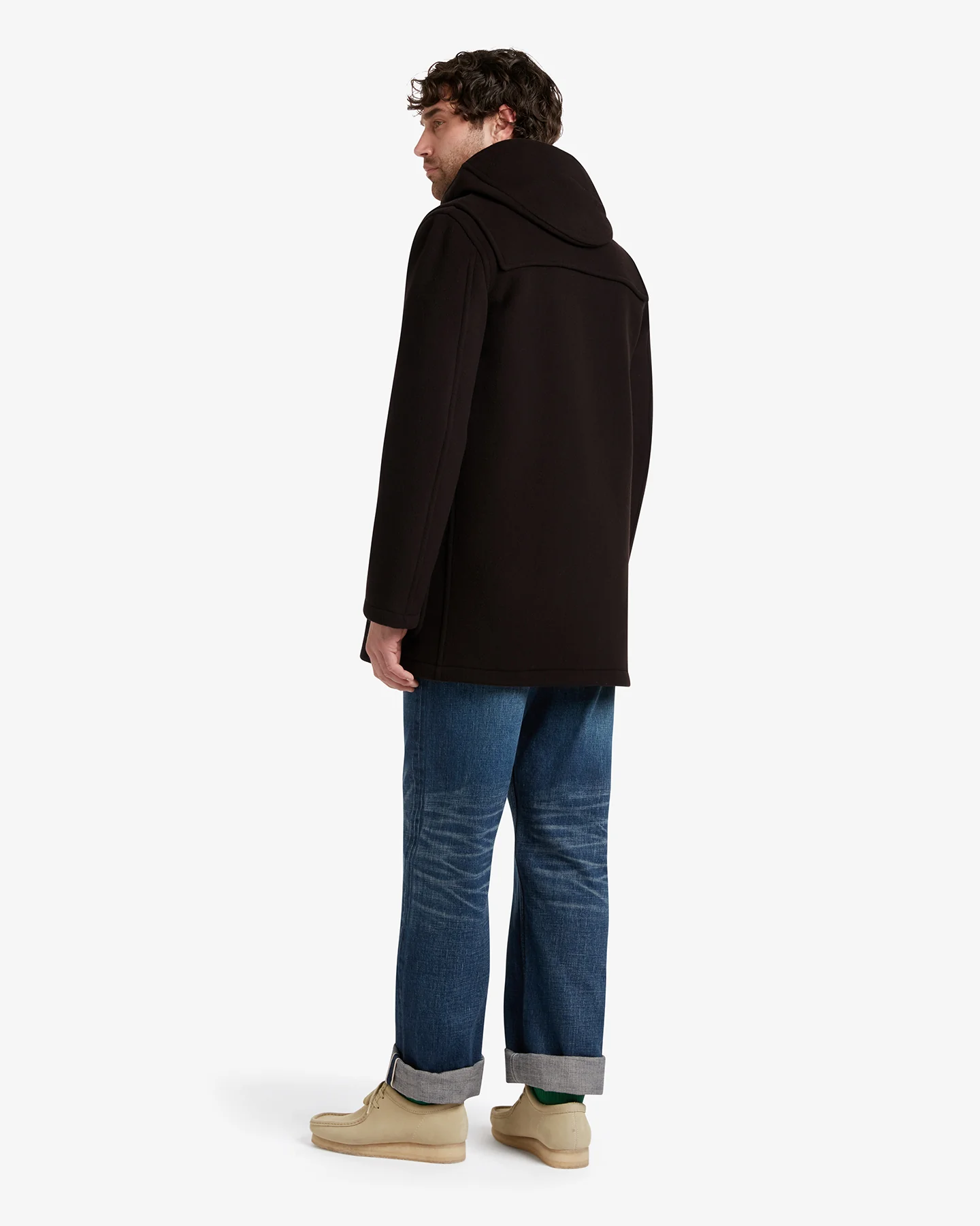 Men's Morris Mid-Length Duffle Coat Brown MacDuff Hunting - Image 4