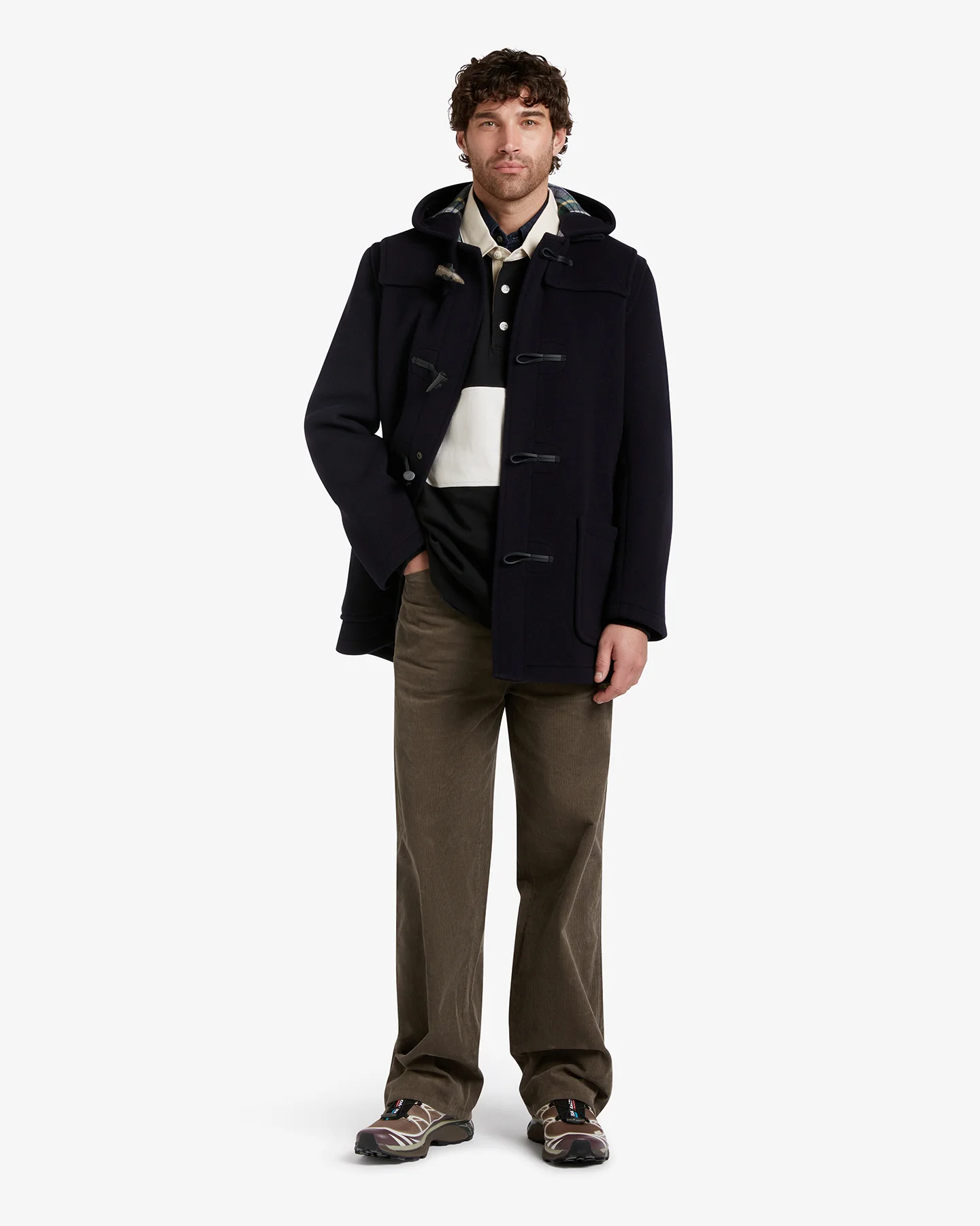 Men's Morris Mid-Length Duffle Coat Navy Dress Gordon - Image 2