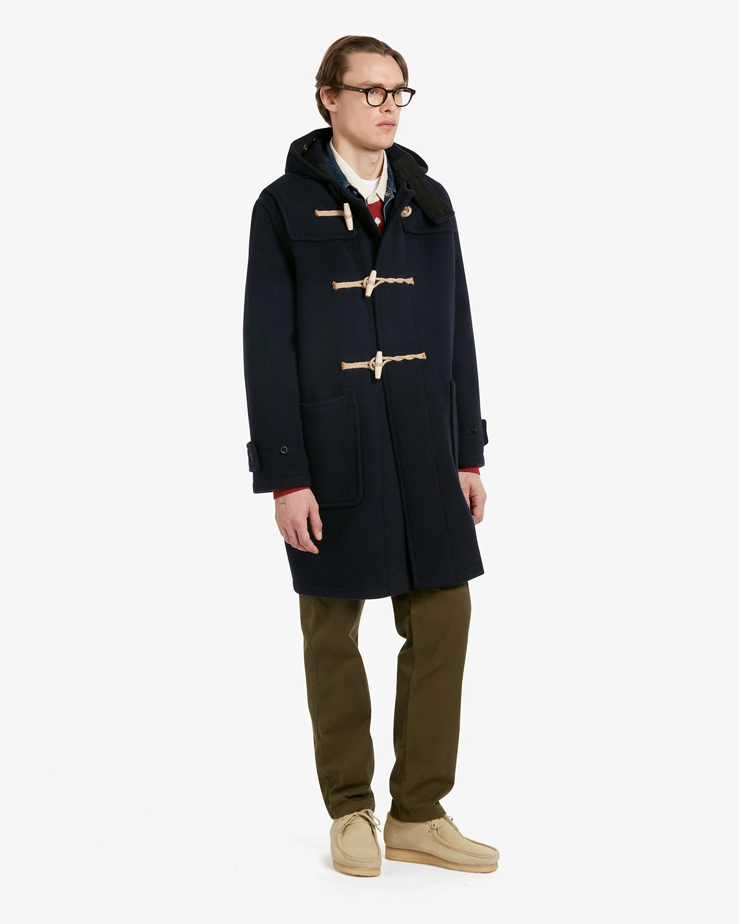 Men's Original Monty Duffle Coat Navy - Image 3
