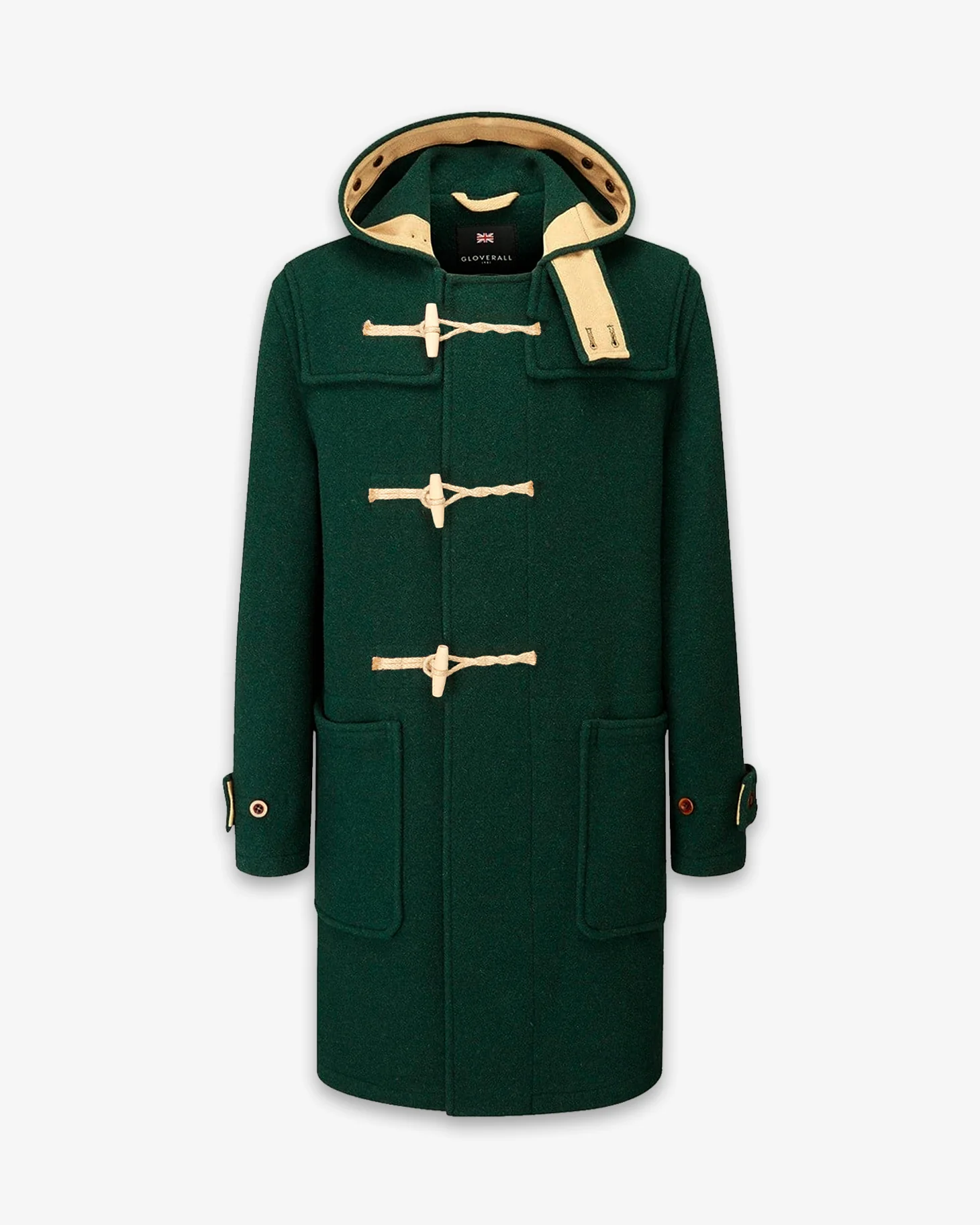 Men's Original Monty Duffle Coat Pine Green - Image 5