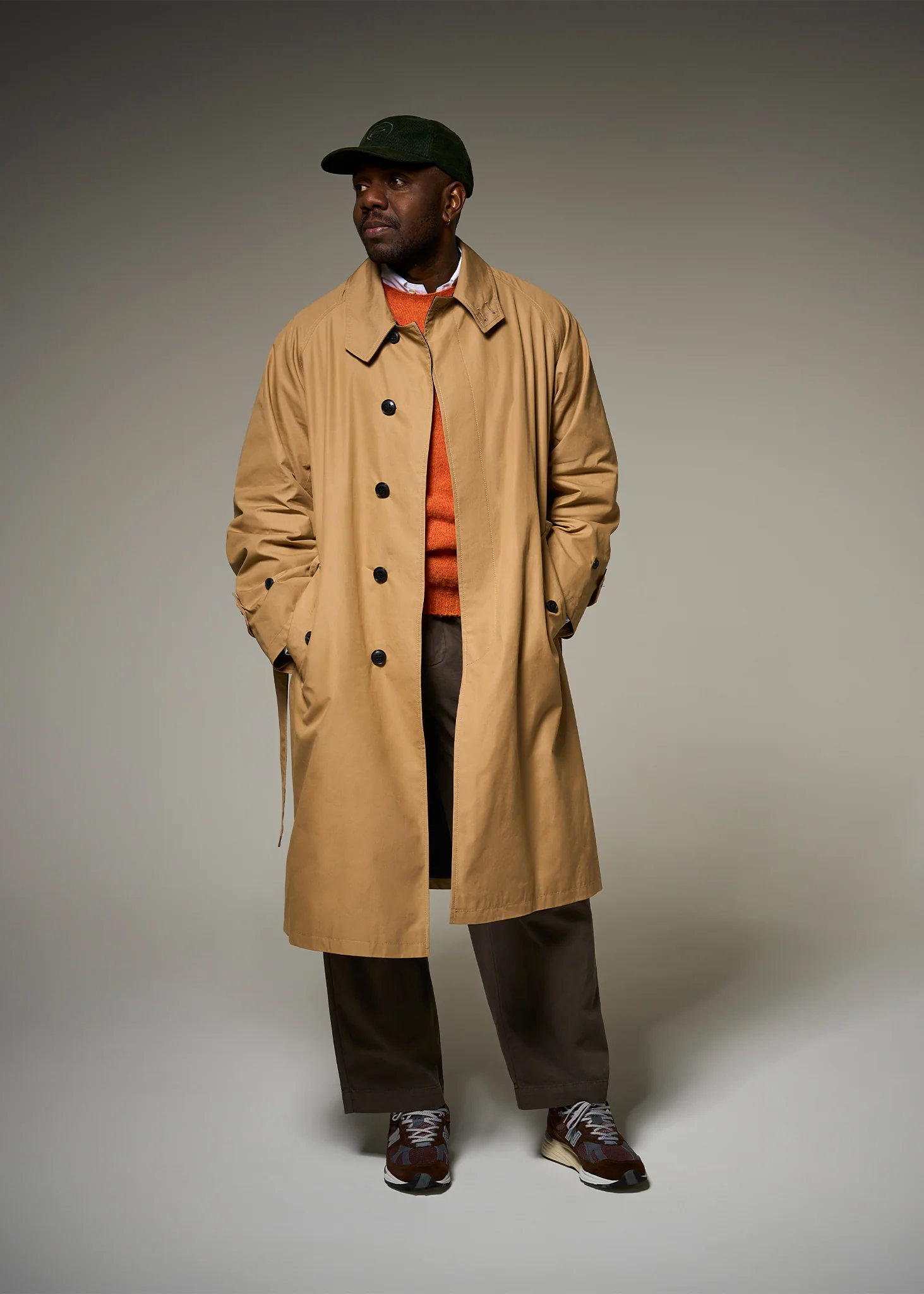 Men's Palmer Rain Mac Caramel - Image 4