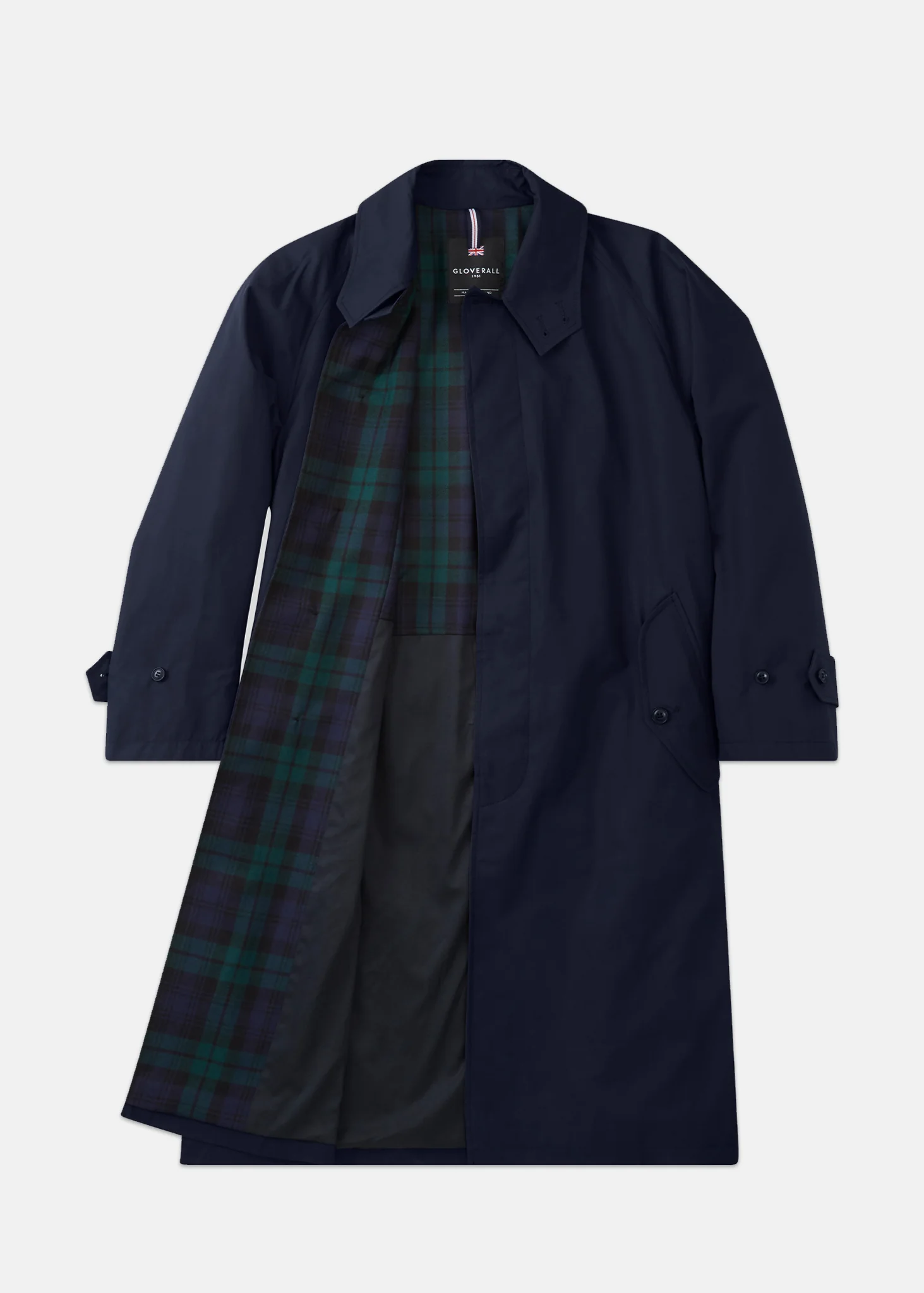 Men's Palmer Rain Mac Navy - Image 5