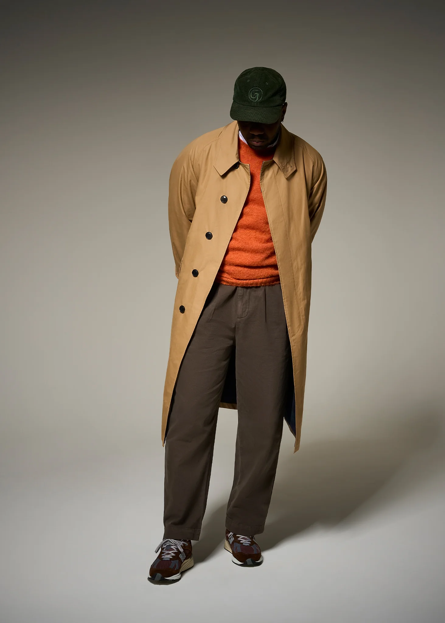 Men's Palmer Rain Mac Navy - Image 6