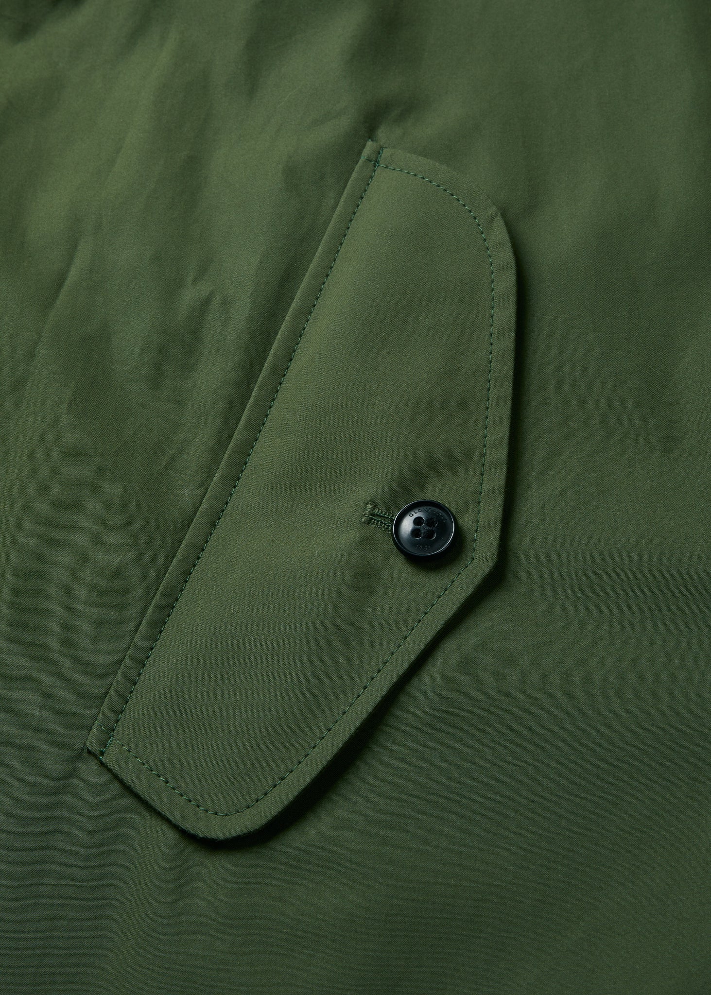 Men's Palmer Rain Mac Olive Green - Image 4