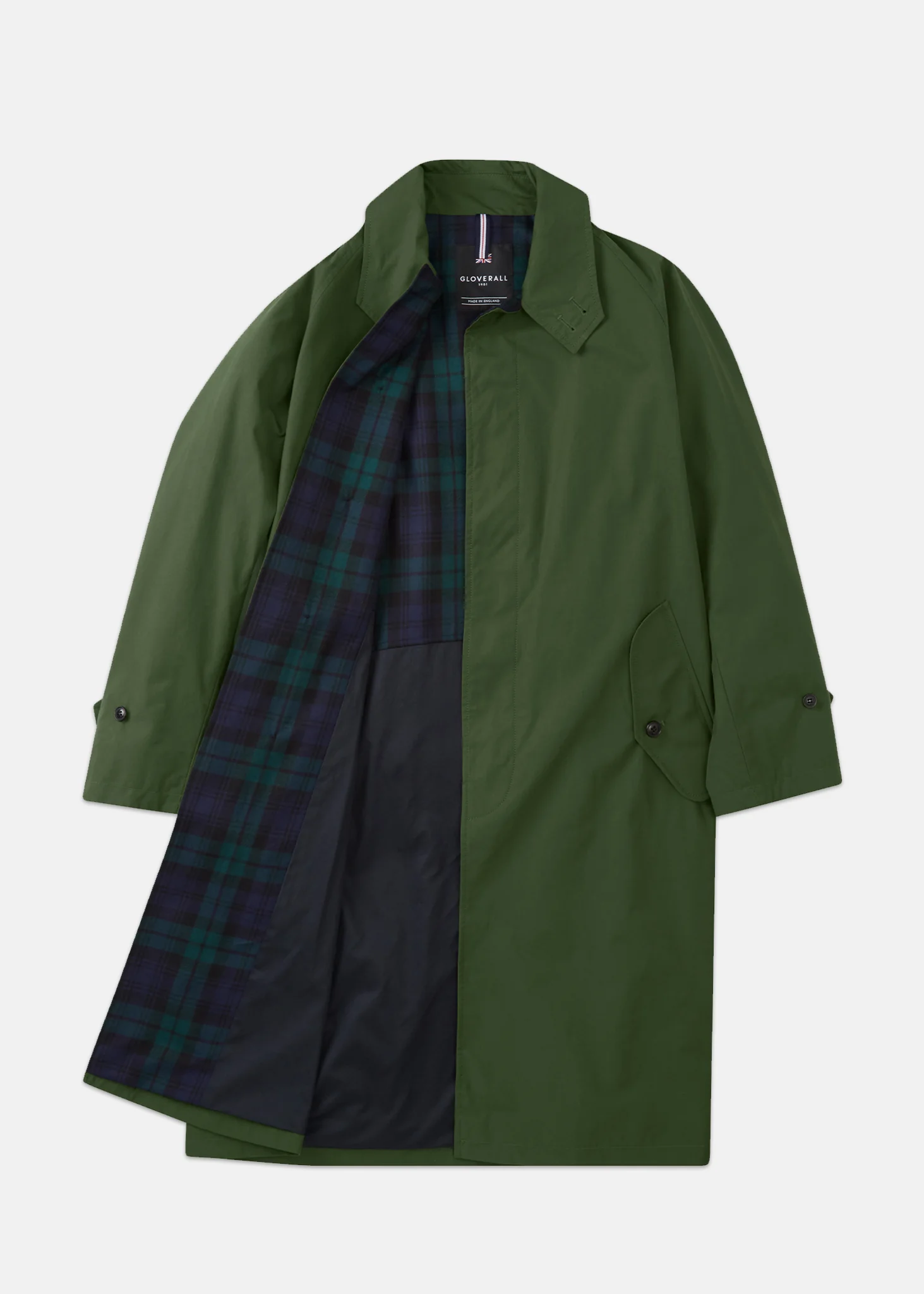 Men's Palmer Rain Mac Olive Green - Image 5