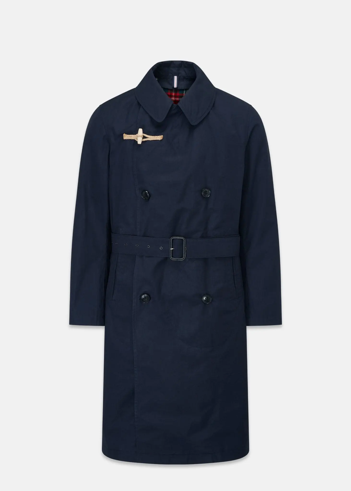 Men's Raleigh Trench Coat Navy - Image 2