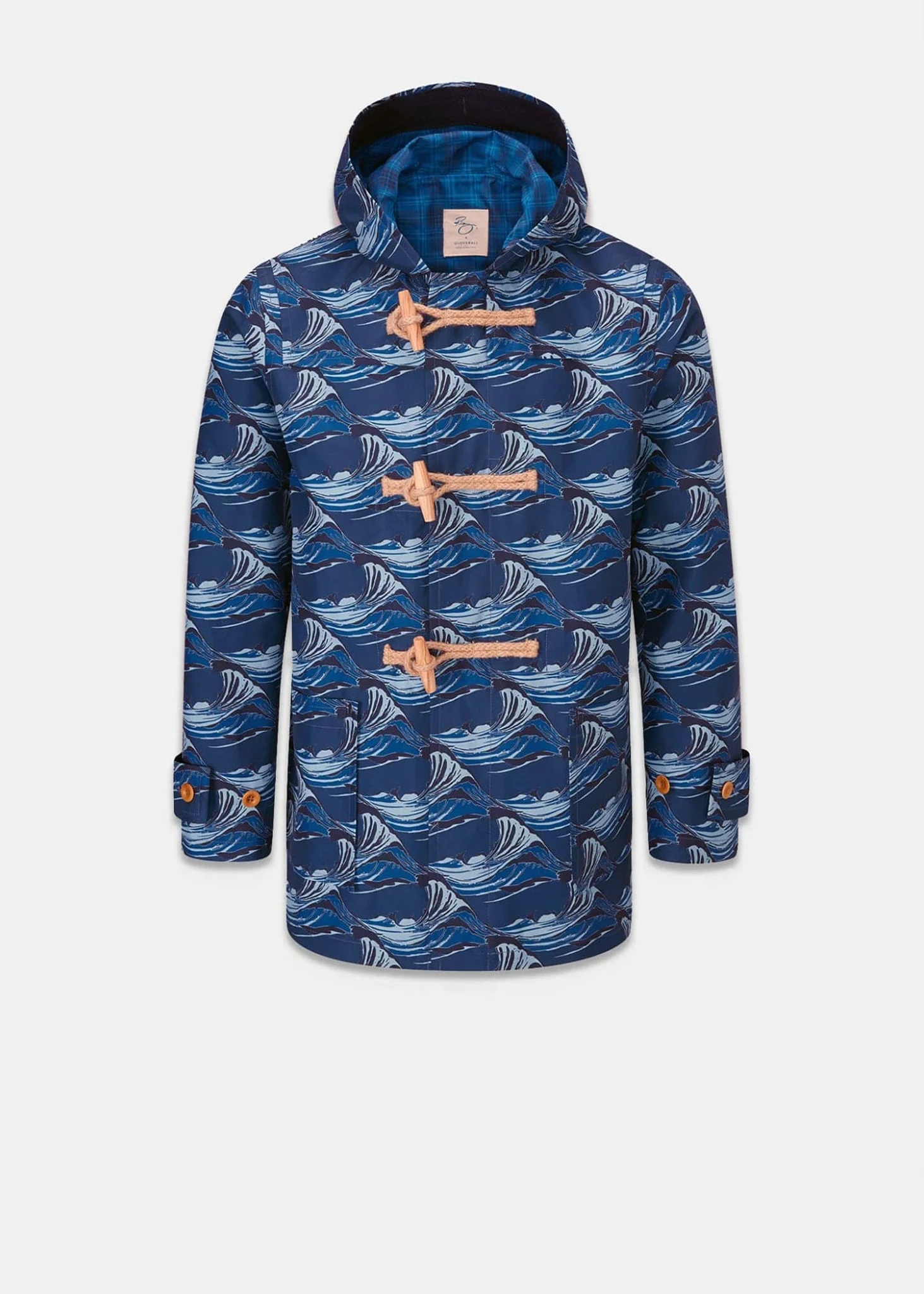 Men's Riz x Gloverall Mid-Length Monty Duffle Coat Wave