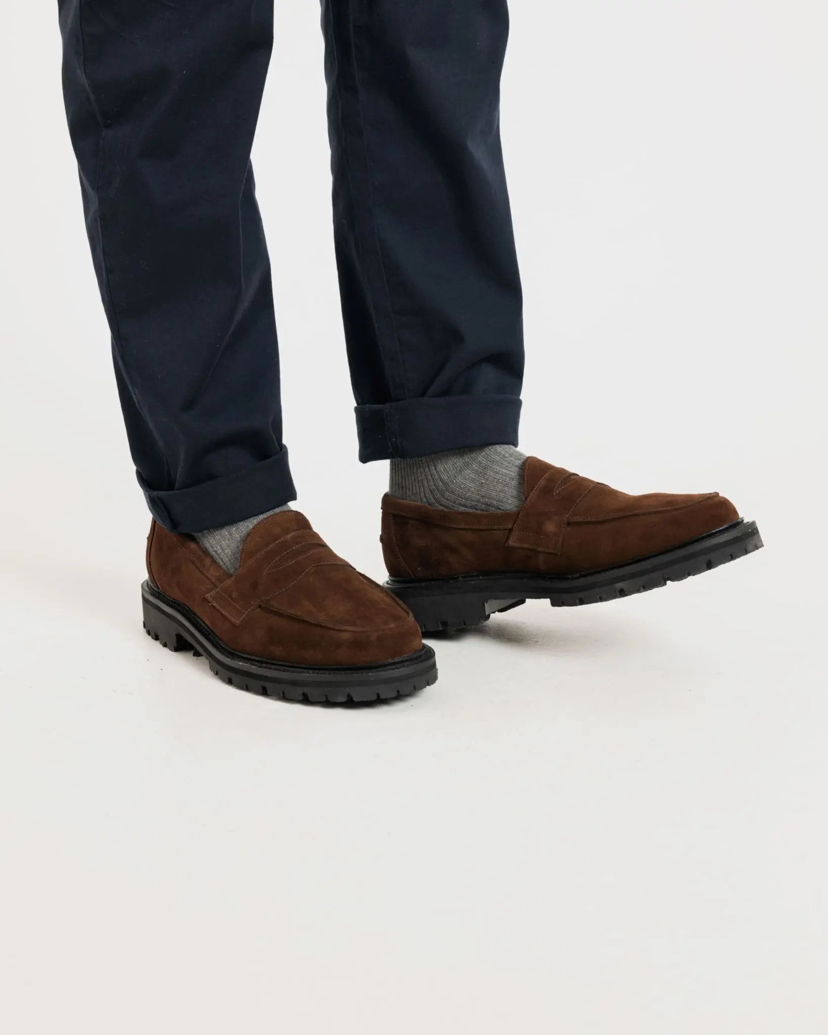 Men's Robert Loafers Brown Suede - Image 3