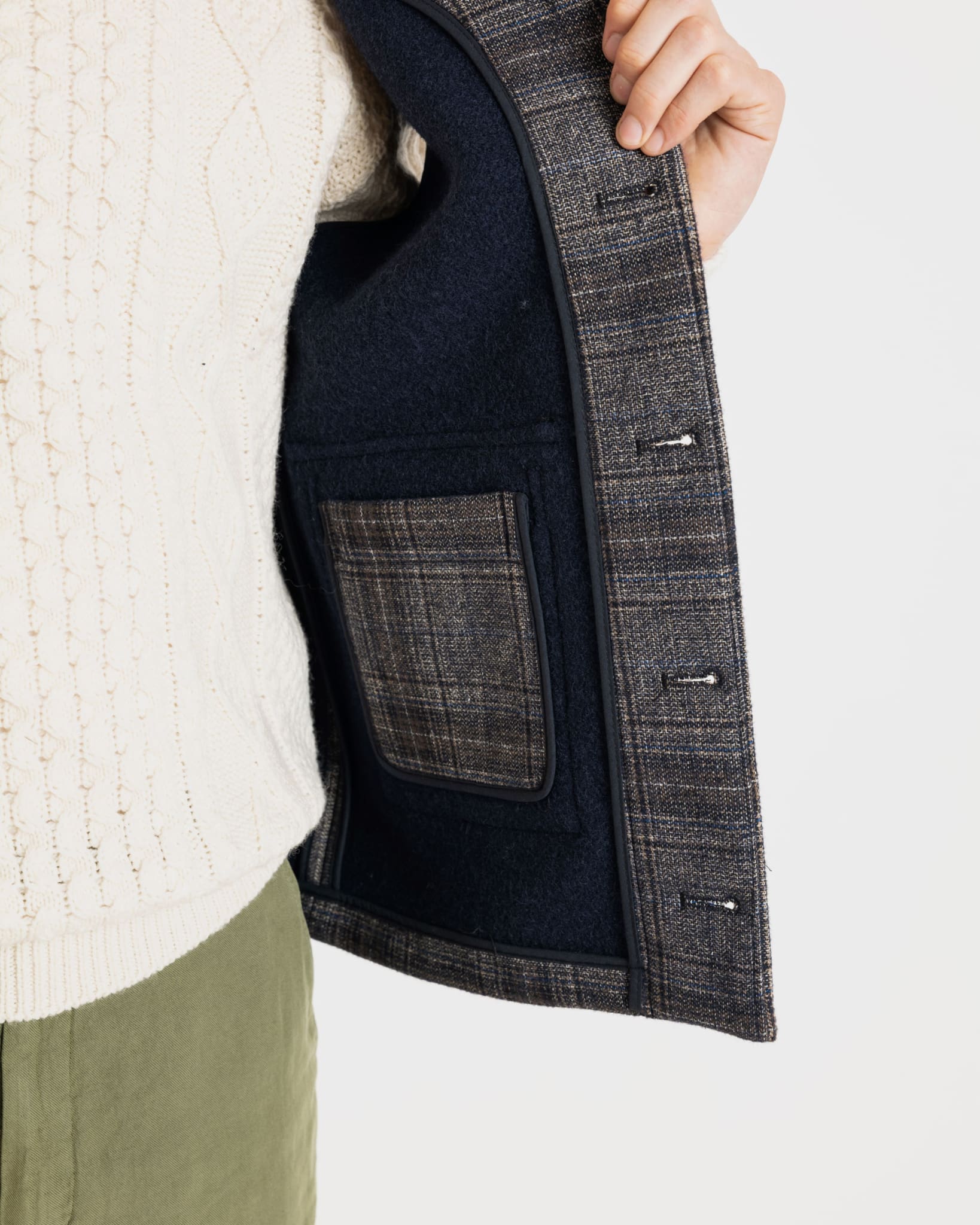 Men's Roger Gilet Check - Image 3