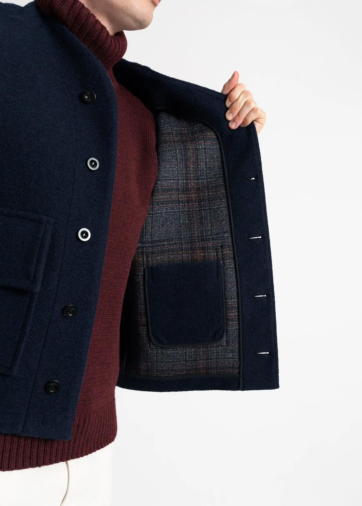 Men's Roger Gilet Navy - Image 5