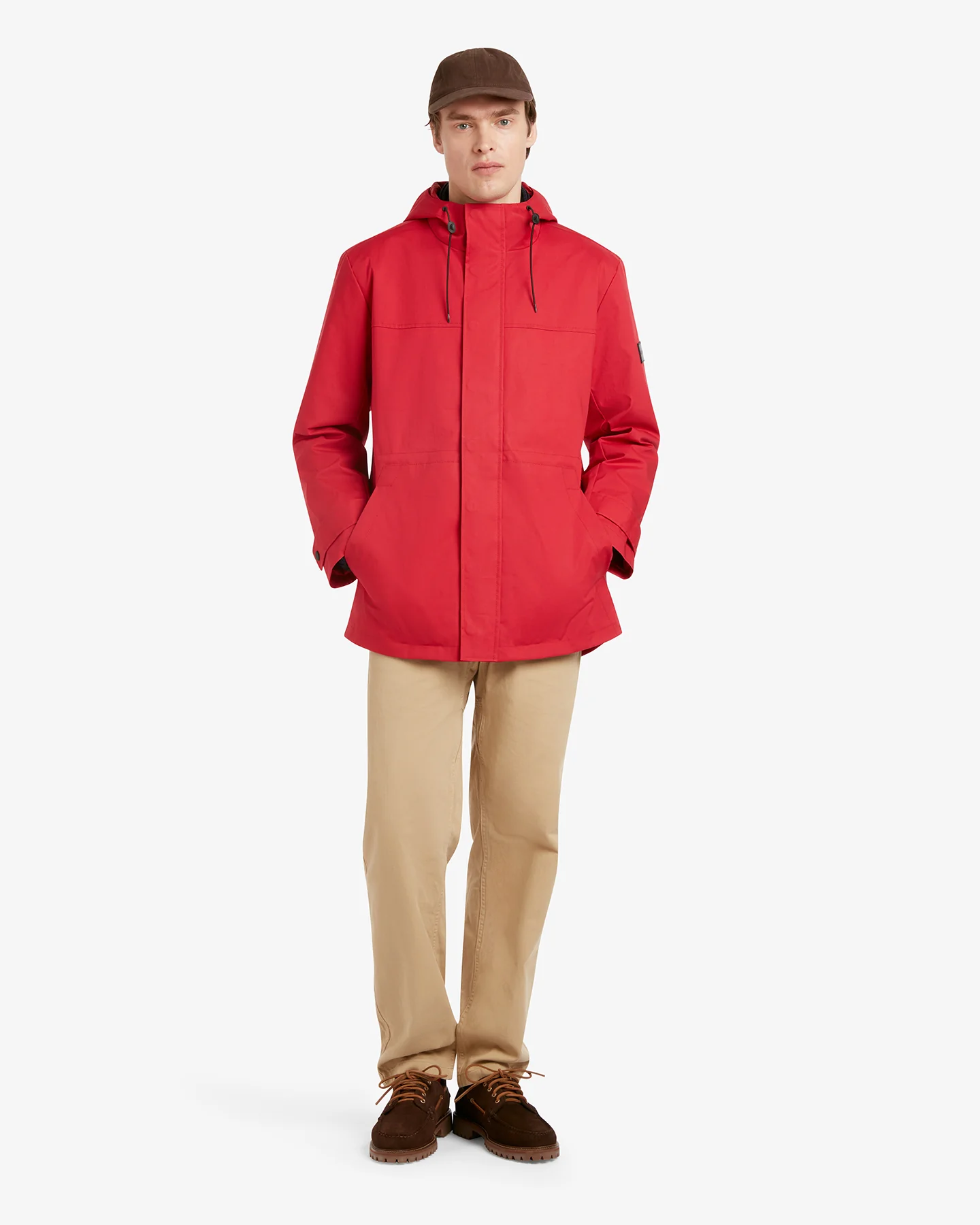 Men's Sharpe Technical Hooded Parka Red