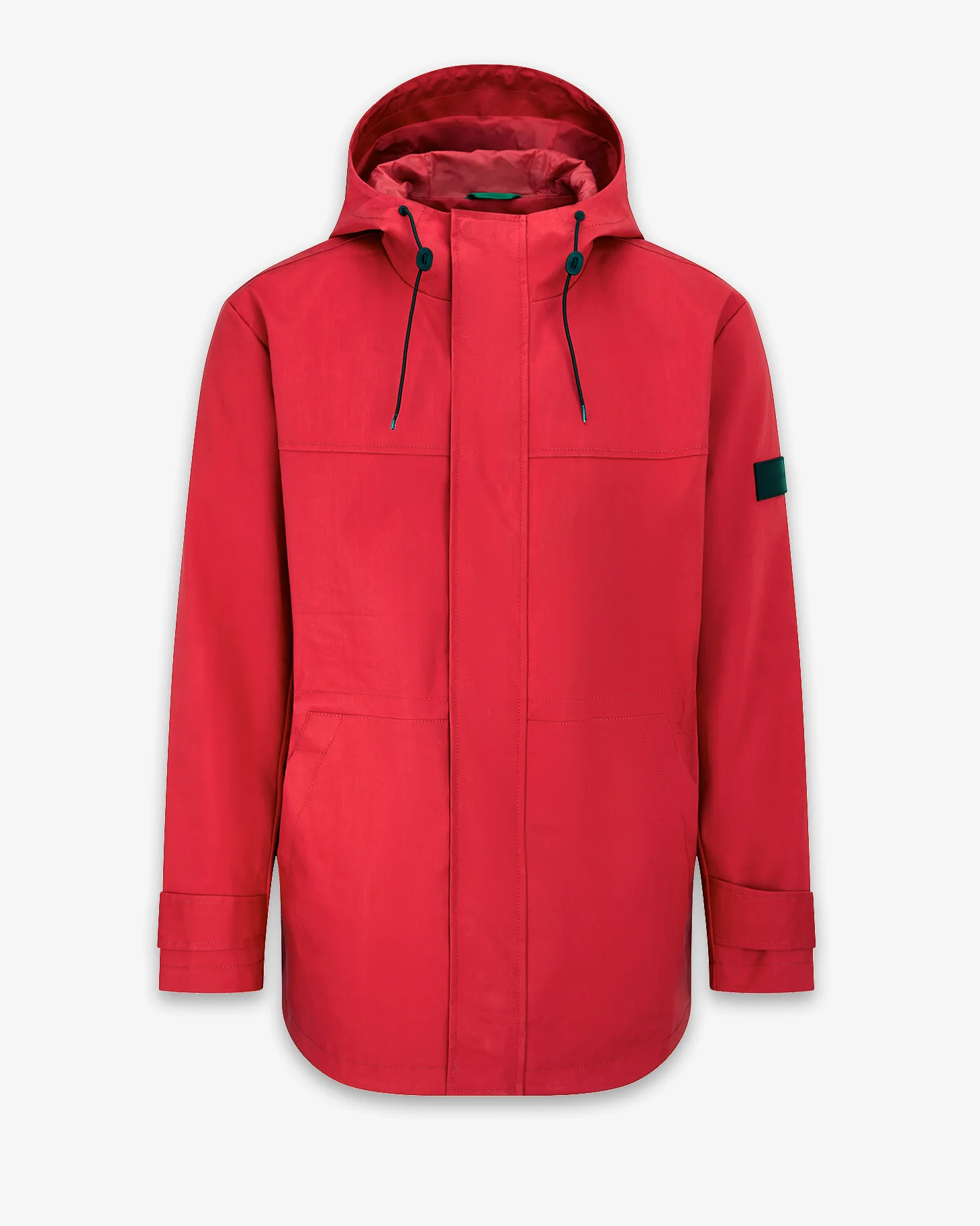 Men's Sharpe Technical Hooded Parka Red - Image 5