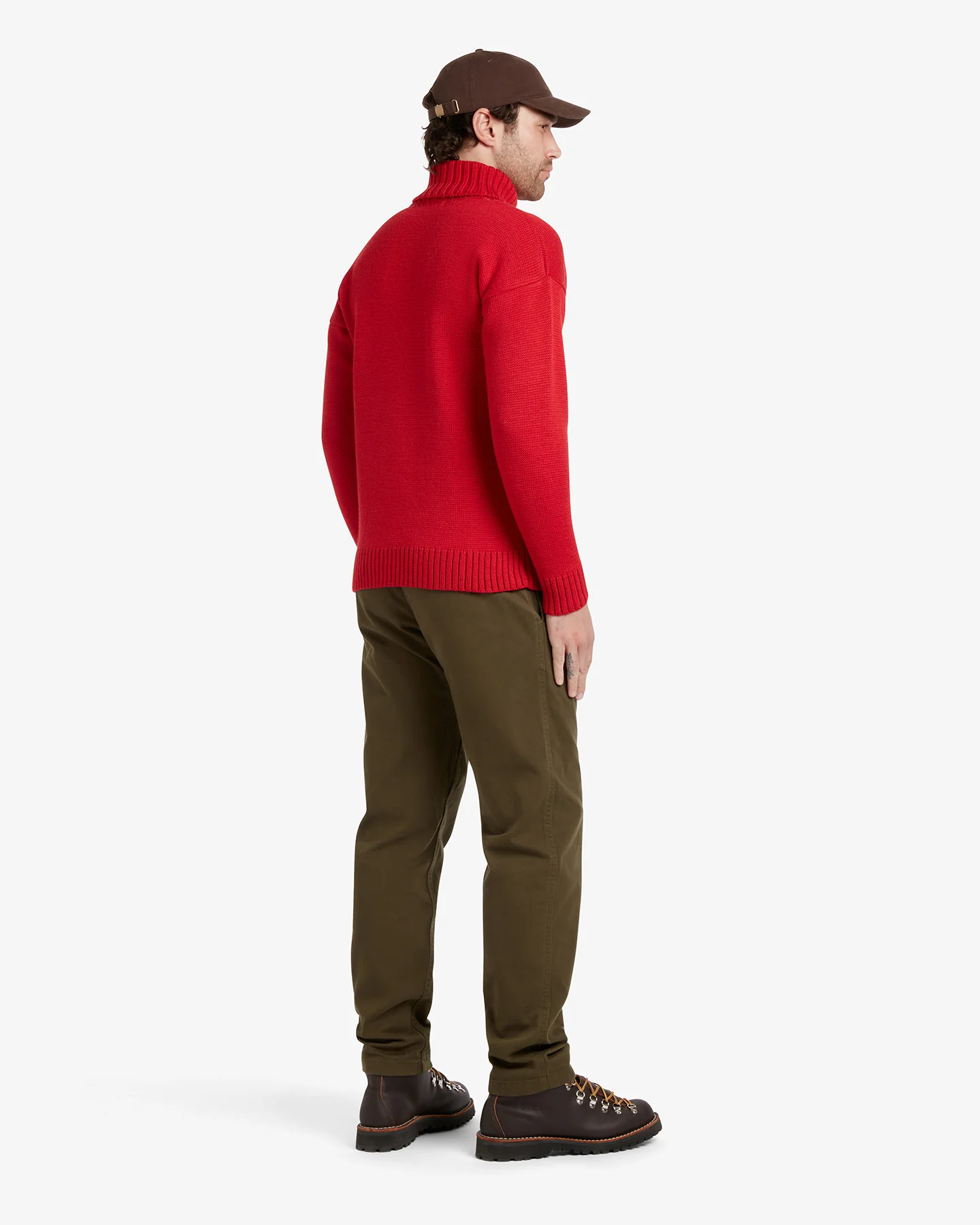Men's Submariner Jumper Red - Image 3