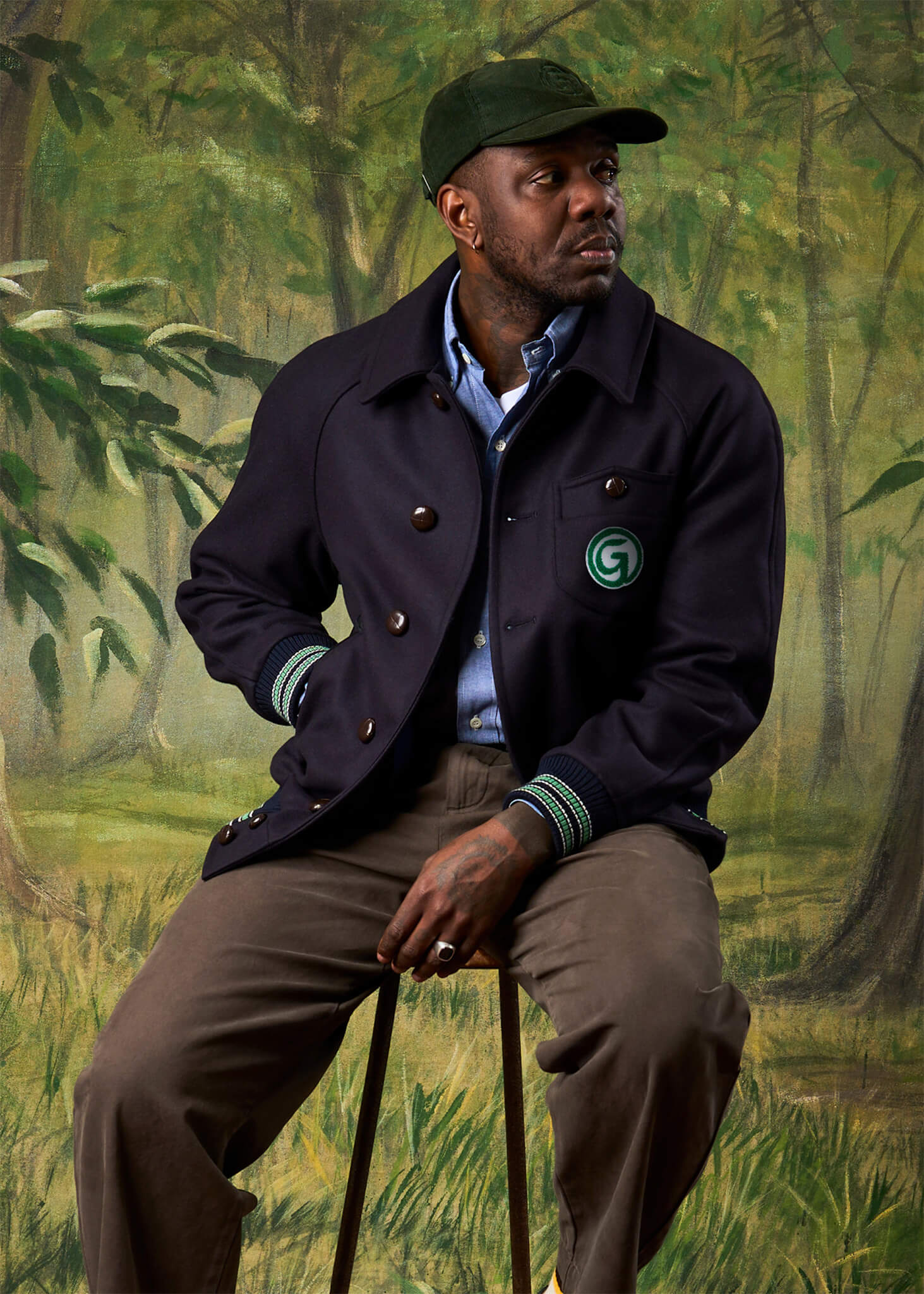 Men's Thompson Varsity Jacket Navy