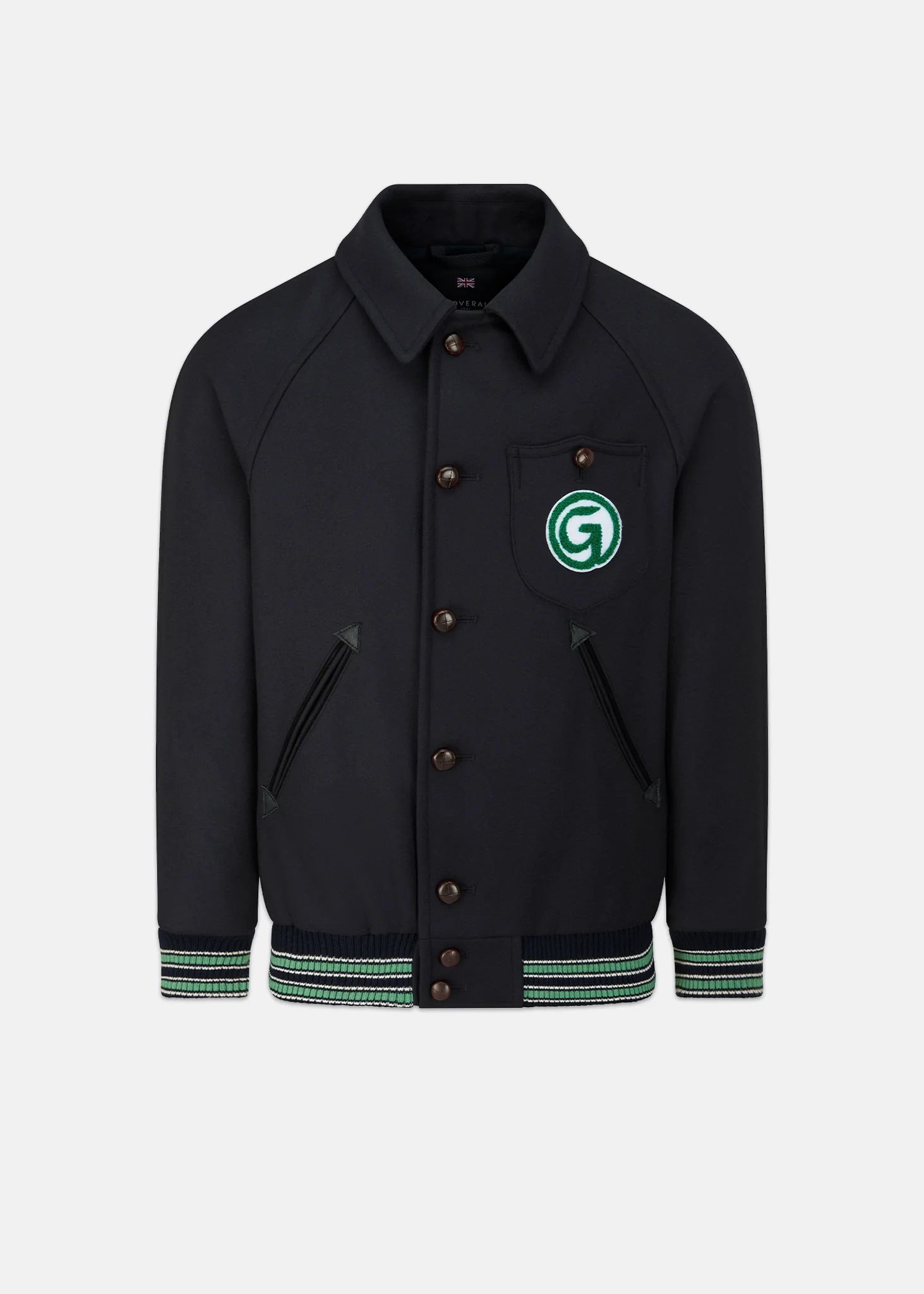 Men's Thompson Varsity Jacket Navy - Image 2