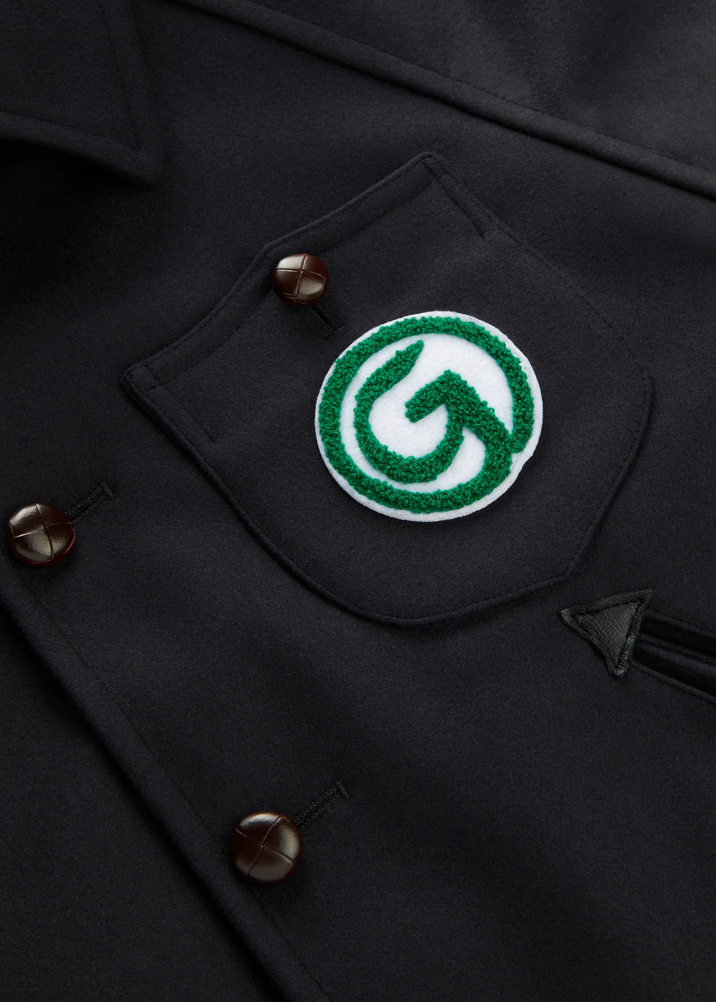 Men's Thompson Varsity Jacket Navy - Image 7