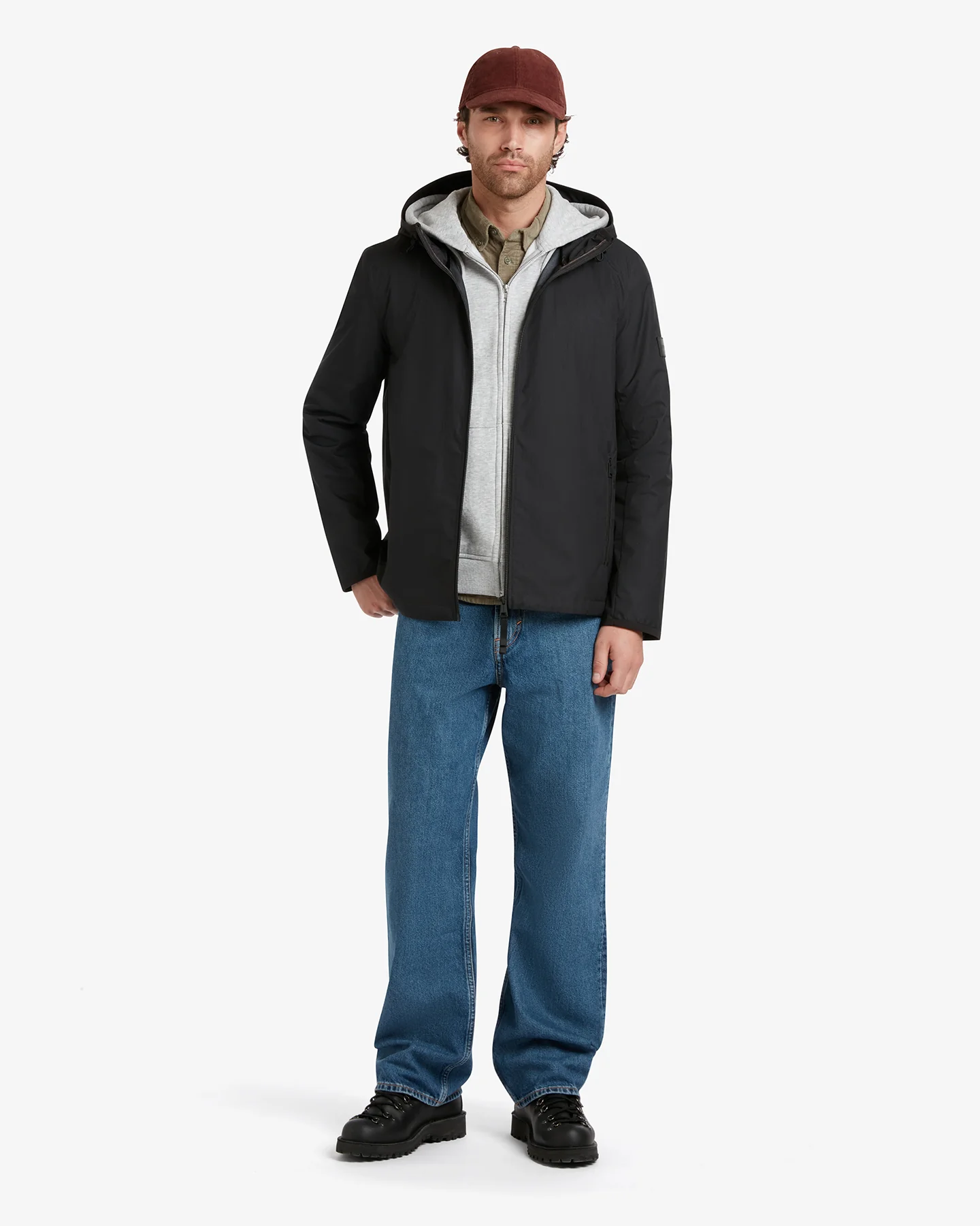 Men's Wainwright Packable Jacket Black - Image 2