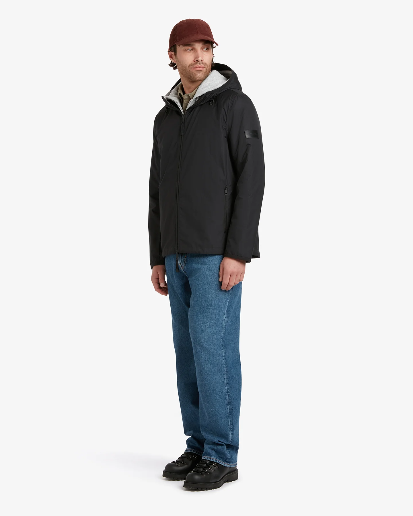 Men's Wainwright Packable Jacket Black - Image 3