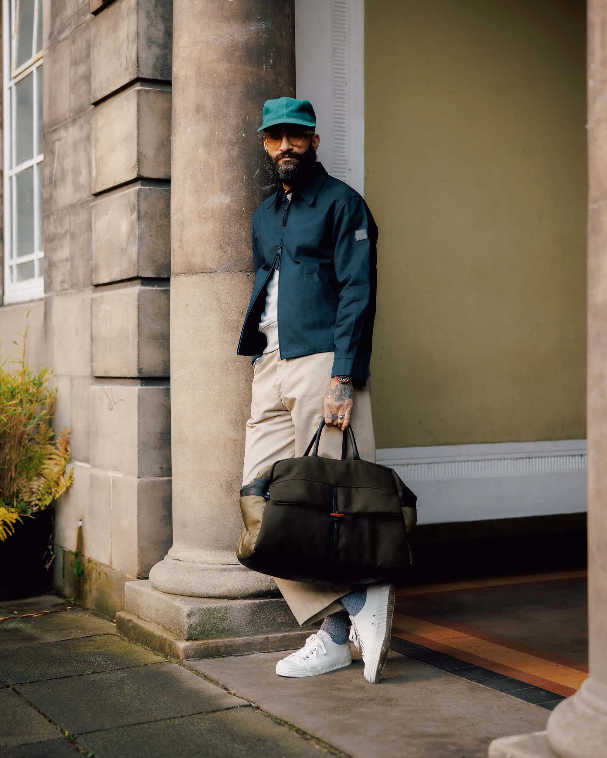 Unisex Gloverall x Minnessak Weekend Bag Khaki - Image 9
